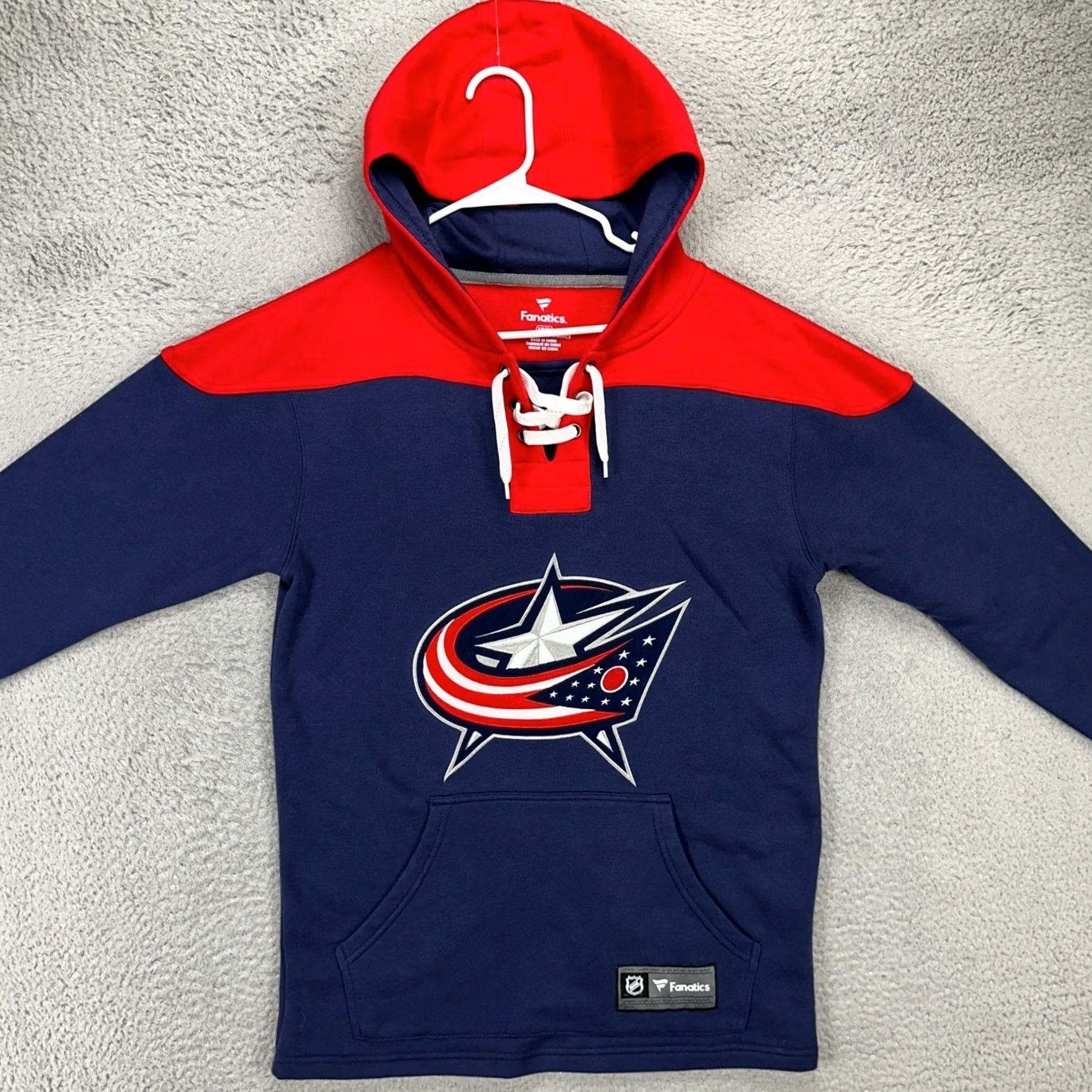 Vintage VINTAGE Columbus Blue Jackets Sweatshirt Hoodie Mens Small Blue Red Lace Up NHL Fanatics Size US S / EU 44-46 / 1 - 3 Thumbnail