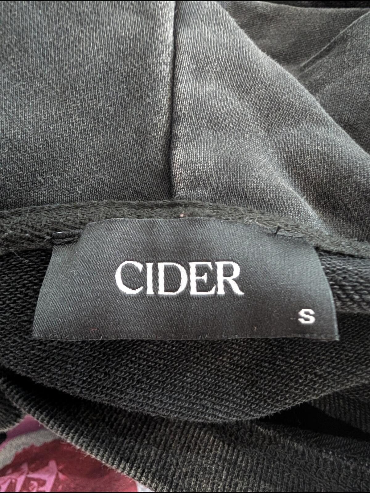 Cyderhouse Cider Washed Charcoal V-Neck Cropped Hoodie Size S / US 4 / IT 40 - 2 Thumbnail