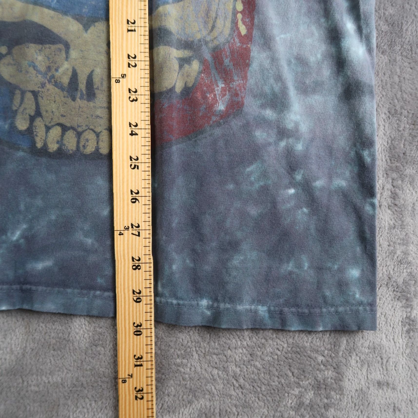 Liquid Blue VINTAGE Liquid Blue Grateful Dead Shirt 2XL Blue Graphic Print Short Sleeve Crew Neck Mens Rock 90s Steal Your Face Size US XXL / EU 58 / 5 - 6 Thumbnail