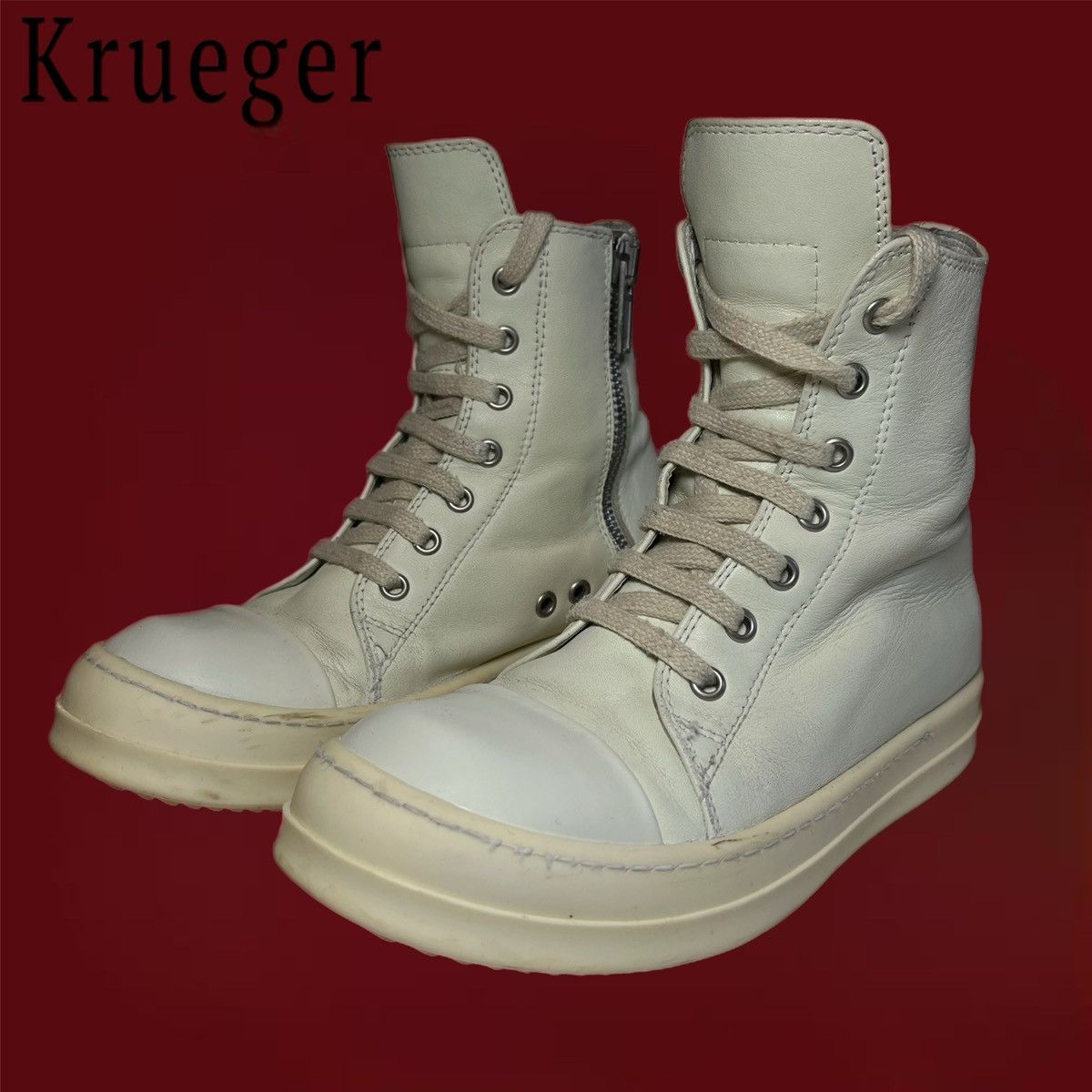 Rick Owens Rick Owes White Ramones 2018 Size US 6 / IT 36 - 1 Thumbnail