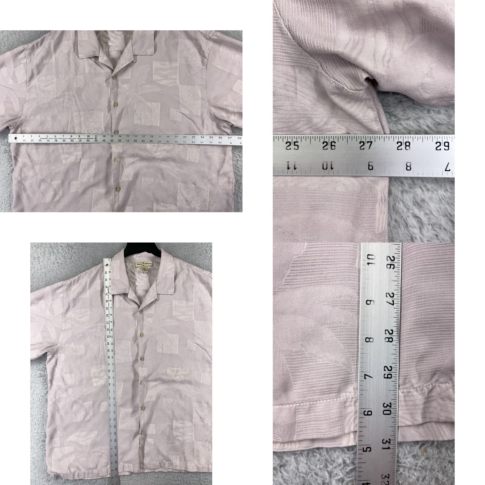 Tommy Bahama Tommy Bahama Shirt Mens 2XL Pink Palm Tile Pattern Button Up Hawaiian Silk Size US XXL / EU 58 / 5 - 8 Thumbnail