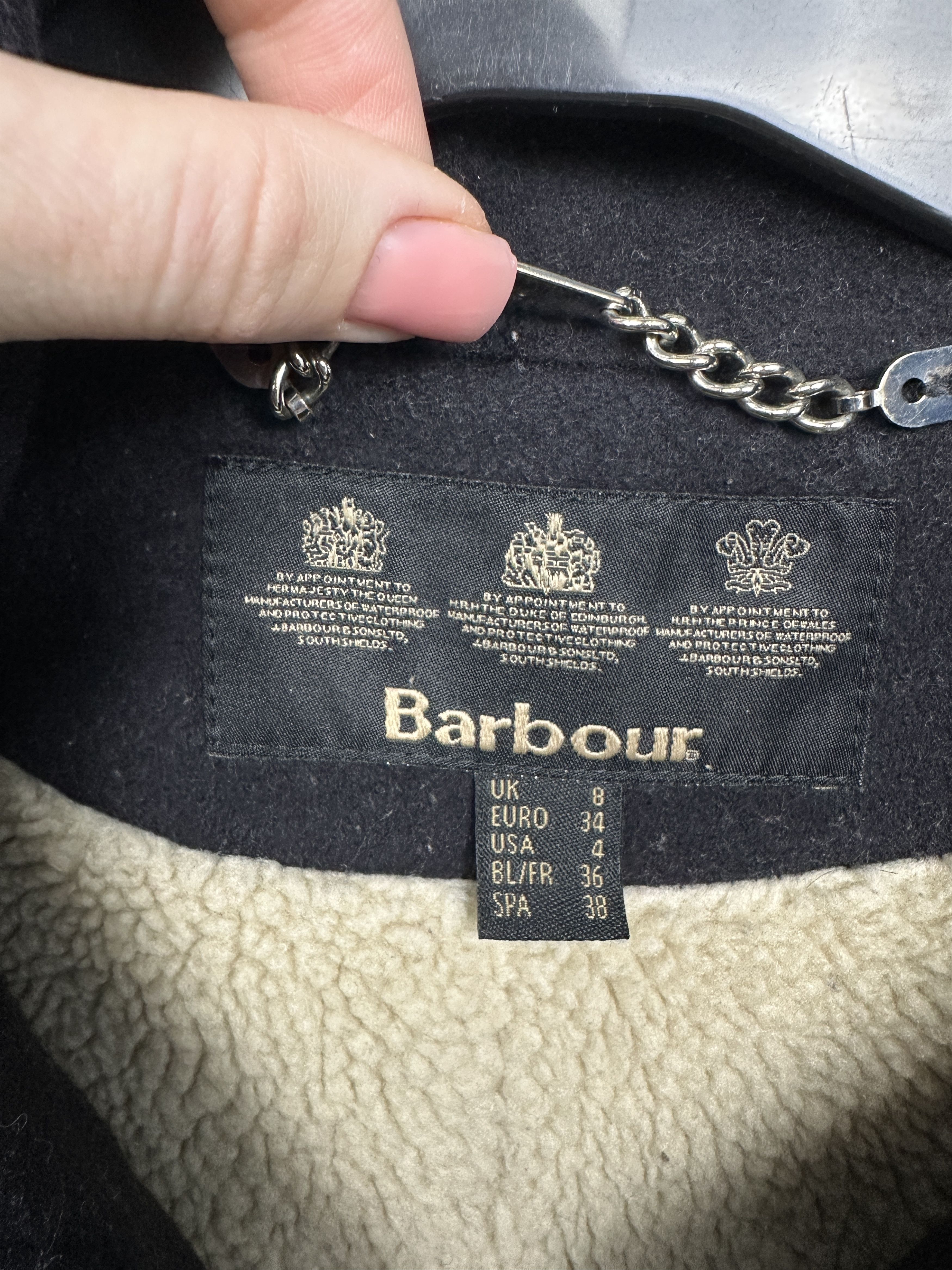 Barbour Barbour Womens Wool Coat Jacket Size S / US 4 / IT 40 - 4 Thumbnail