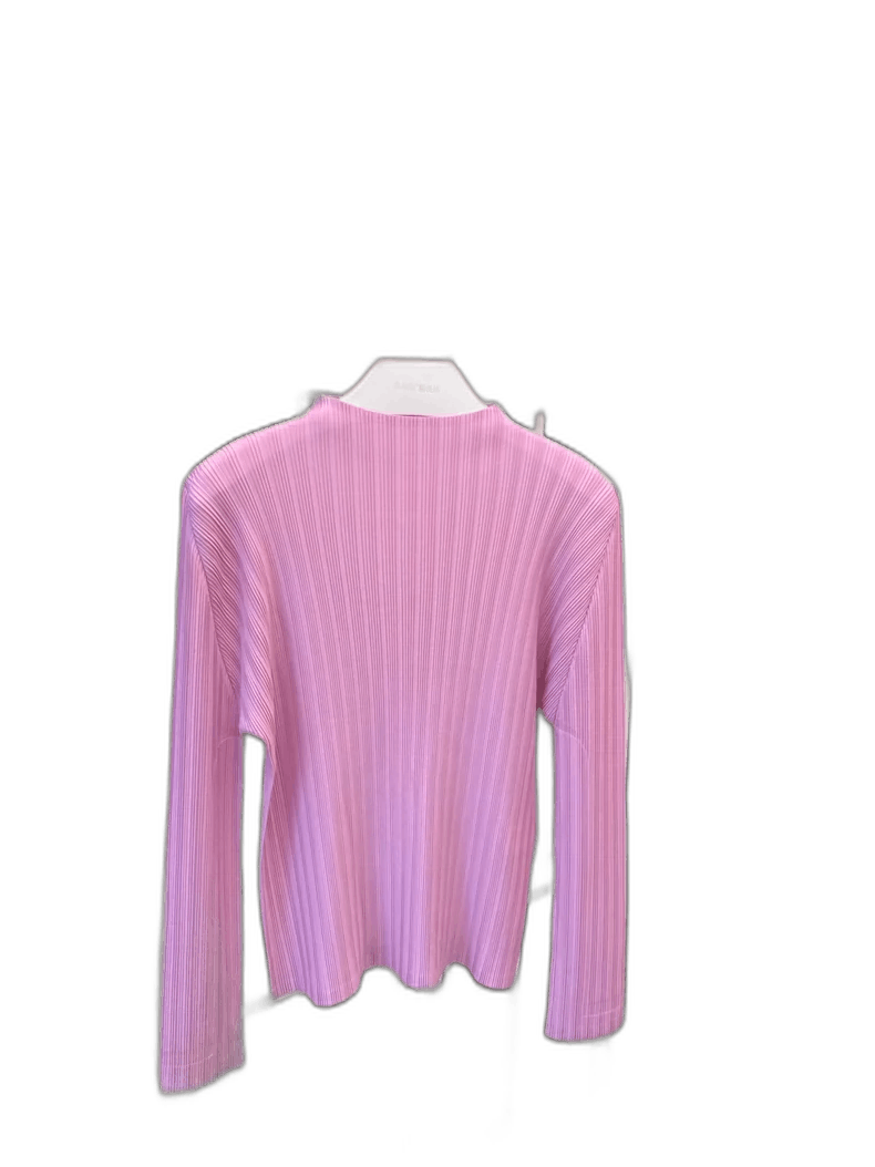 Issey Miyake Long Sleeve High Neck Ribbed Top Size L / US 10 / IT 46 - 1 Thumbnail