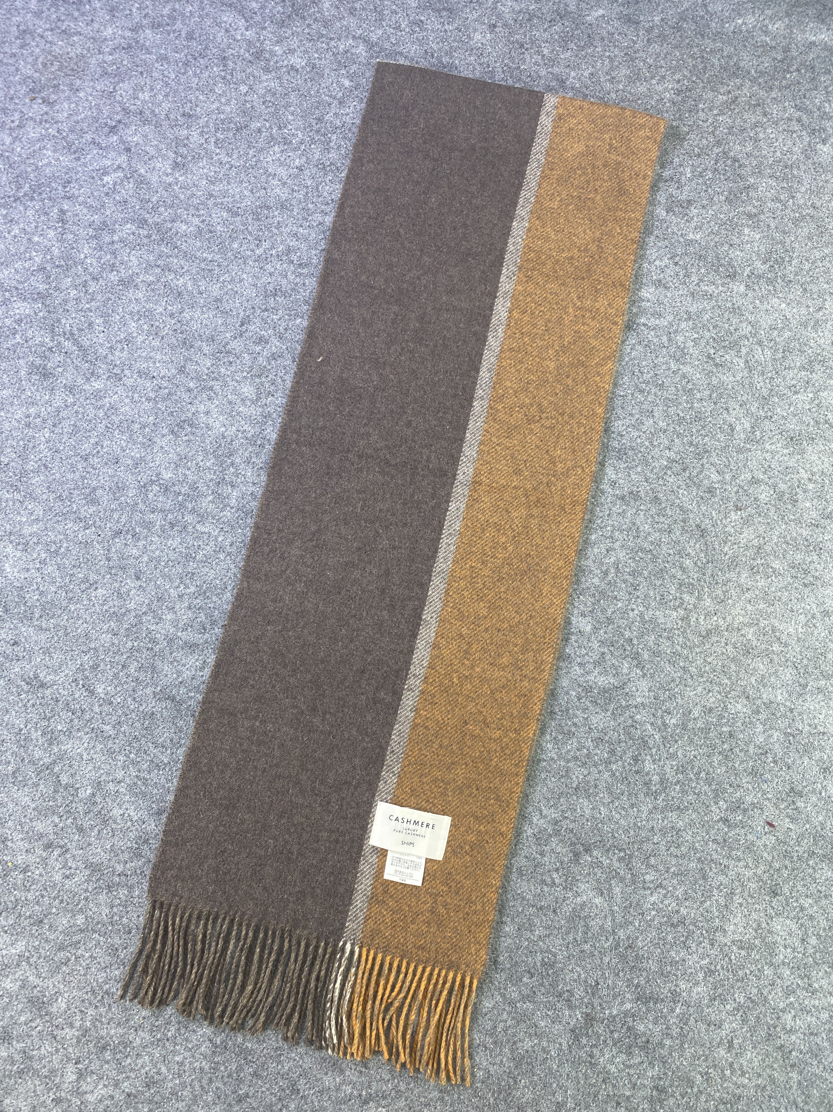 SHIPS SHIPS Pure Cashmere Scarf / Muffler / Neckwear -T1007 Size ONE SIZE - 2 Thumbnail