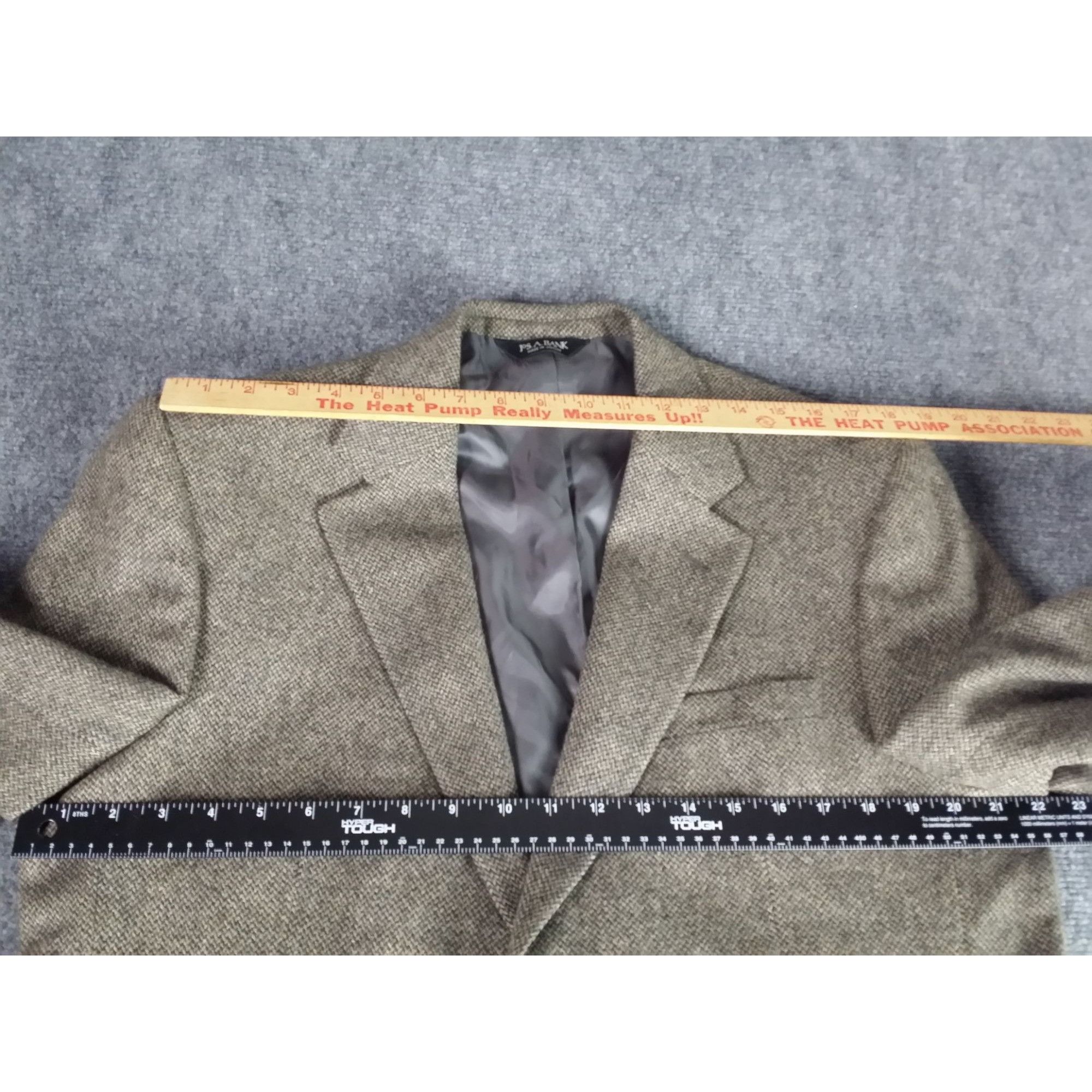 Jos. A. Bank Jos. A. Bank Camel Hair Blazer Men Sz 42R 2 Button Gray Work Size 42R - 4 Thumbnail