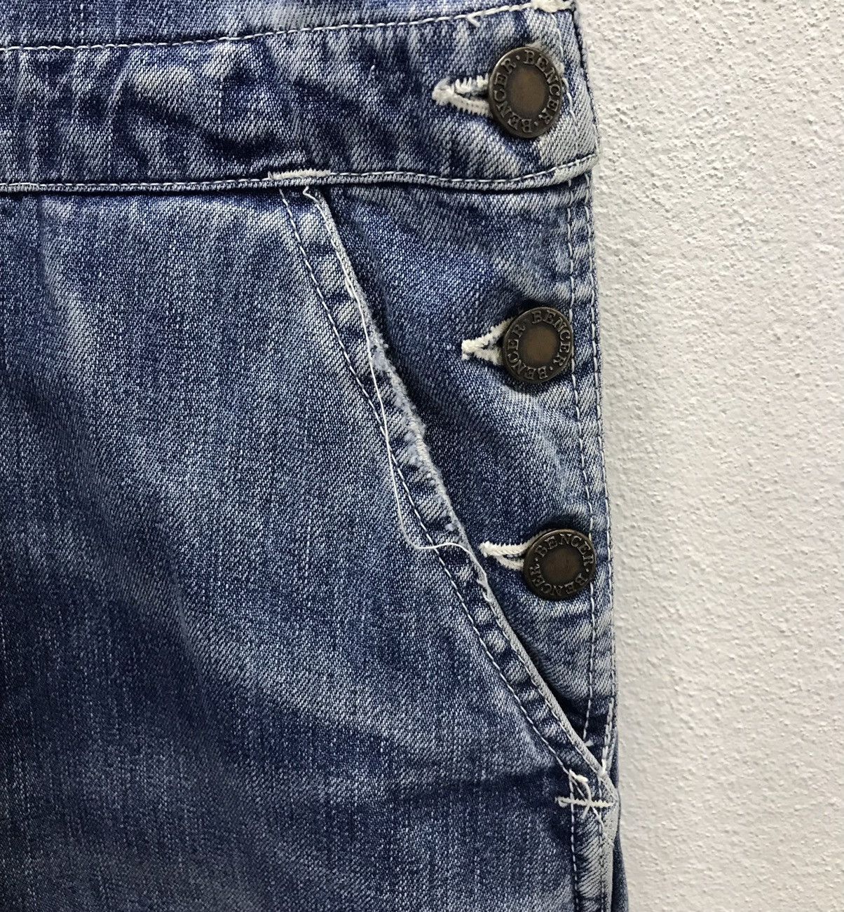 Japanese Brand × Vintage Vintage Bencer Natural Jeans Overalls Size US 33 - 8 Thumbnail