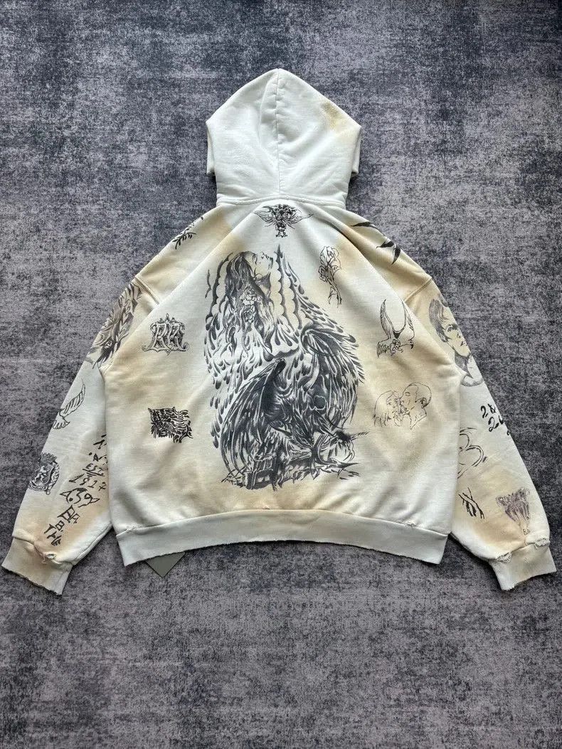 Balenciaga Balenciaga Tattoo Graffiti Zip Jacket. Size US L / EU 52-54 / 3 - 3 Thumbnail