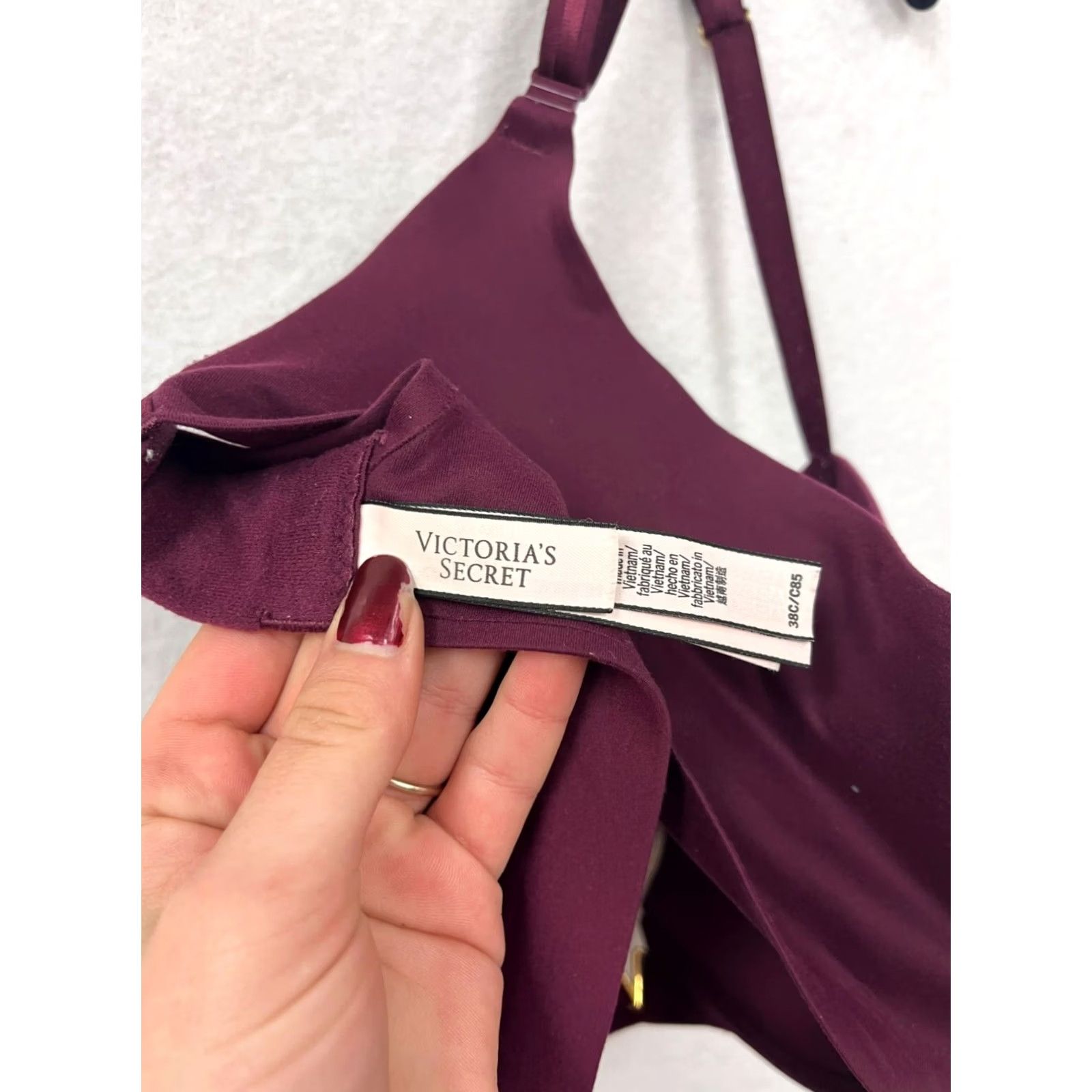 Victoria's Secret Victoria's Secret Women Bra Push Up Burgundy 38C Size ONE SIZE - 3 Thumbnail