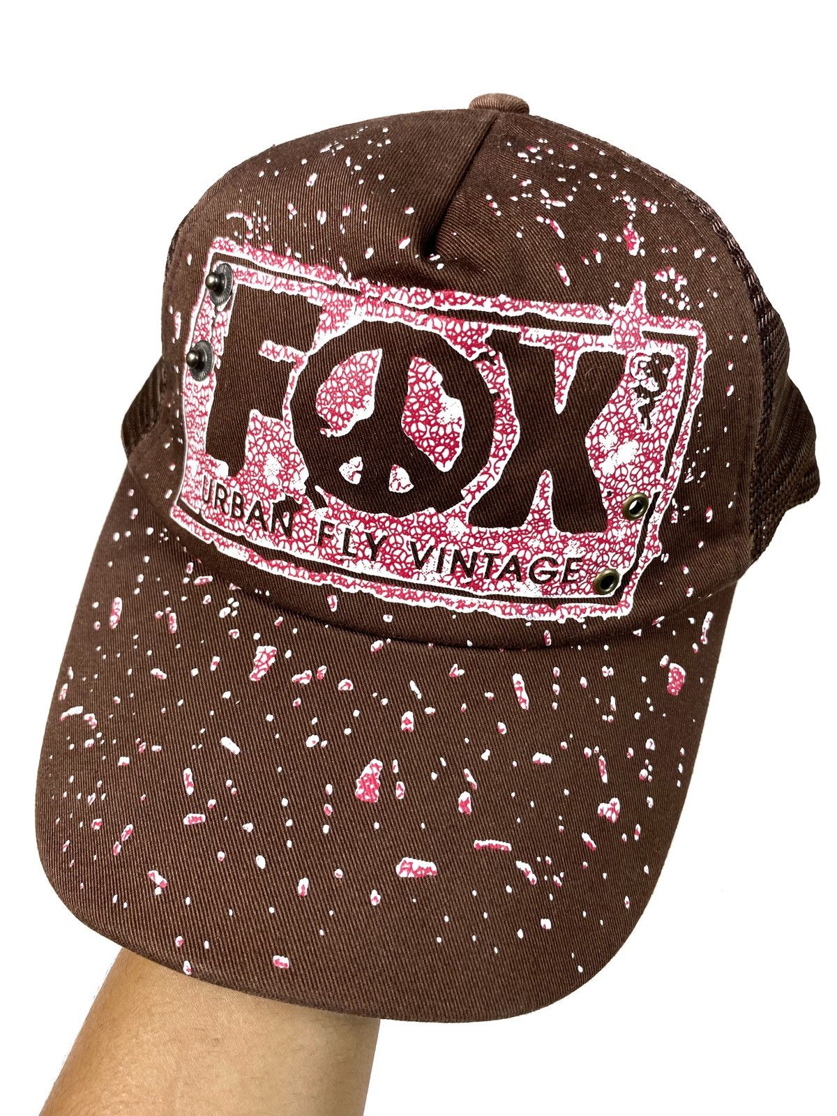 If Six Was Nine × Japanese Brand × Le Grande Bleu (L.G.B.) FOX Urban Fly Vintage Pattern Trucker Hat Size ONE SIZE - 3 Thumbnail