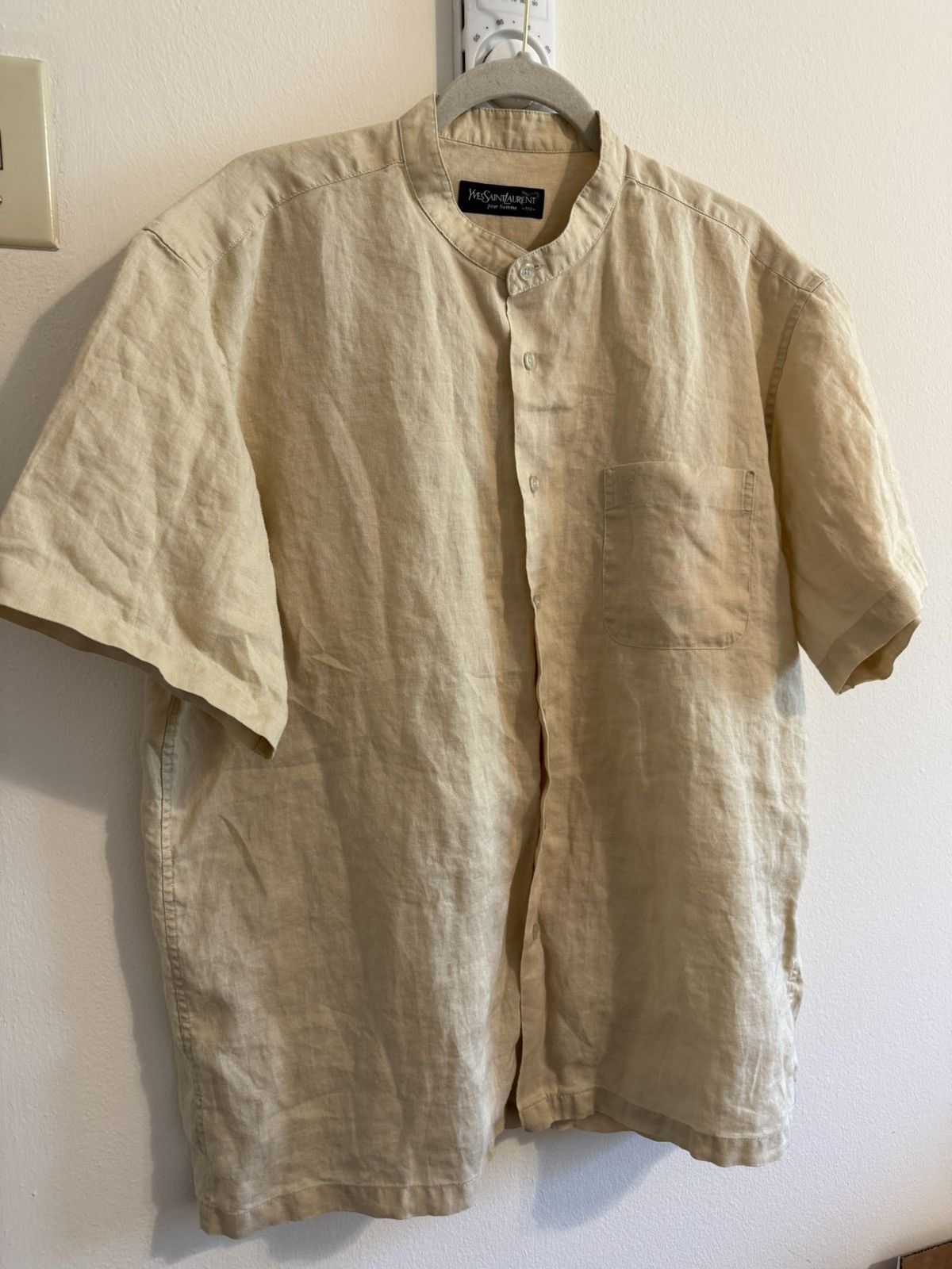 Yves Saint Laurent Yves Saint Laurent Linen Shirt Size US L / EU 52-54 / 3 - 5 Thumbnail