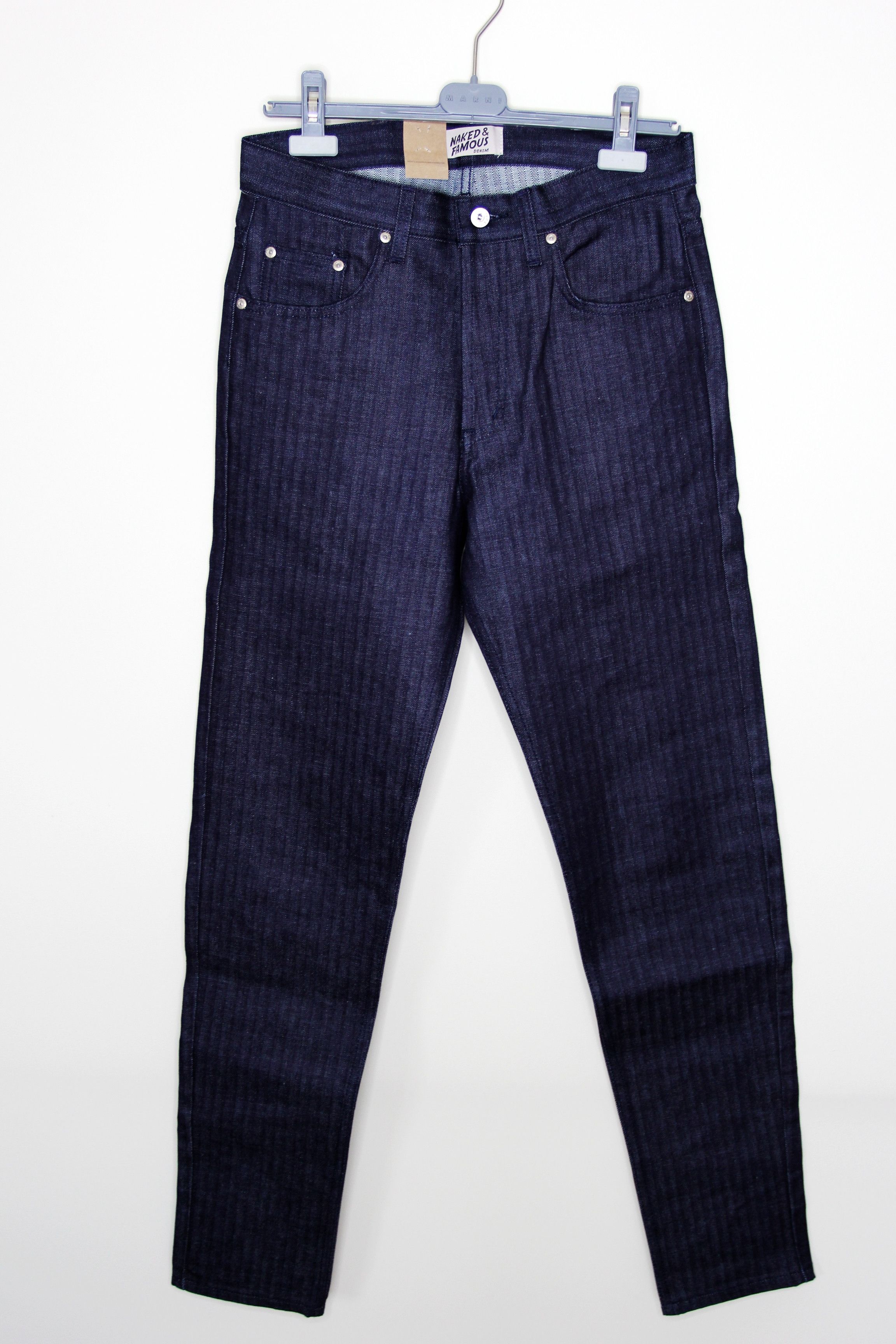 Naked & Famous BNWT AW23 NAKED & FAMOUS HERRINGBONE EASY GUY JEANS 30 Size US 30 / EU 46 - 2 Thumbnail