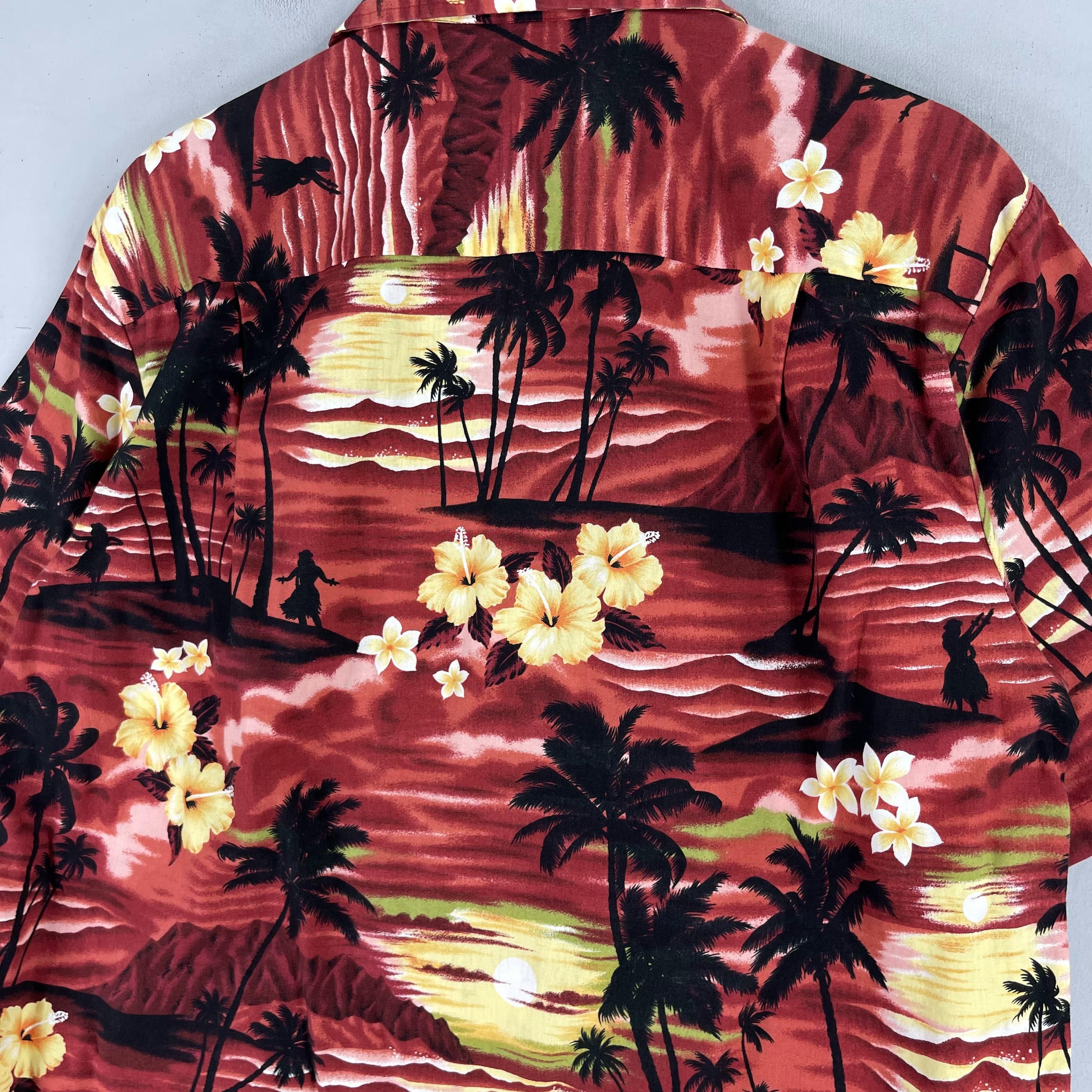 Vintage Vintage 90s Island Beach Aloha Tropical Floral Hawaii Shirt Size US L / EU 52-54 / 3 - 8 Thumbnail