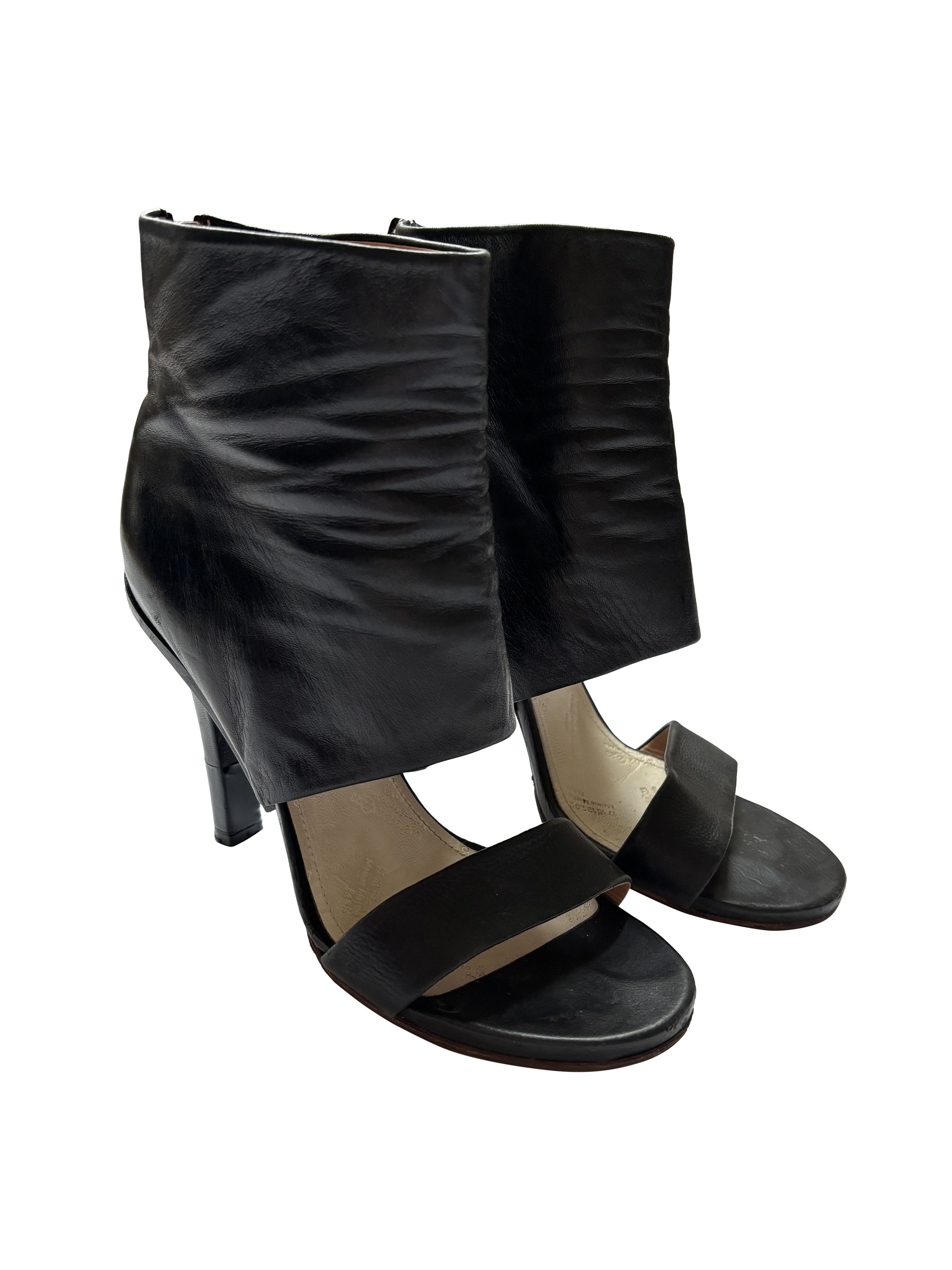 Maison Margiela ⚡️QUICK SALE⚡️Margiela Black Heeled Cut-Out Sandal Boots Size US 7 / IT 37 - 1 Thumbnail