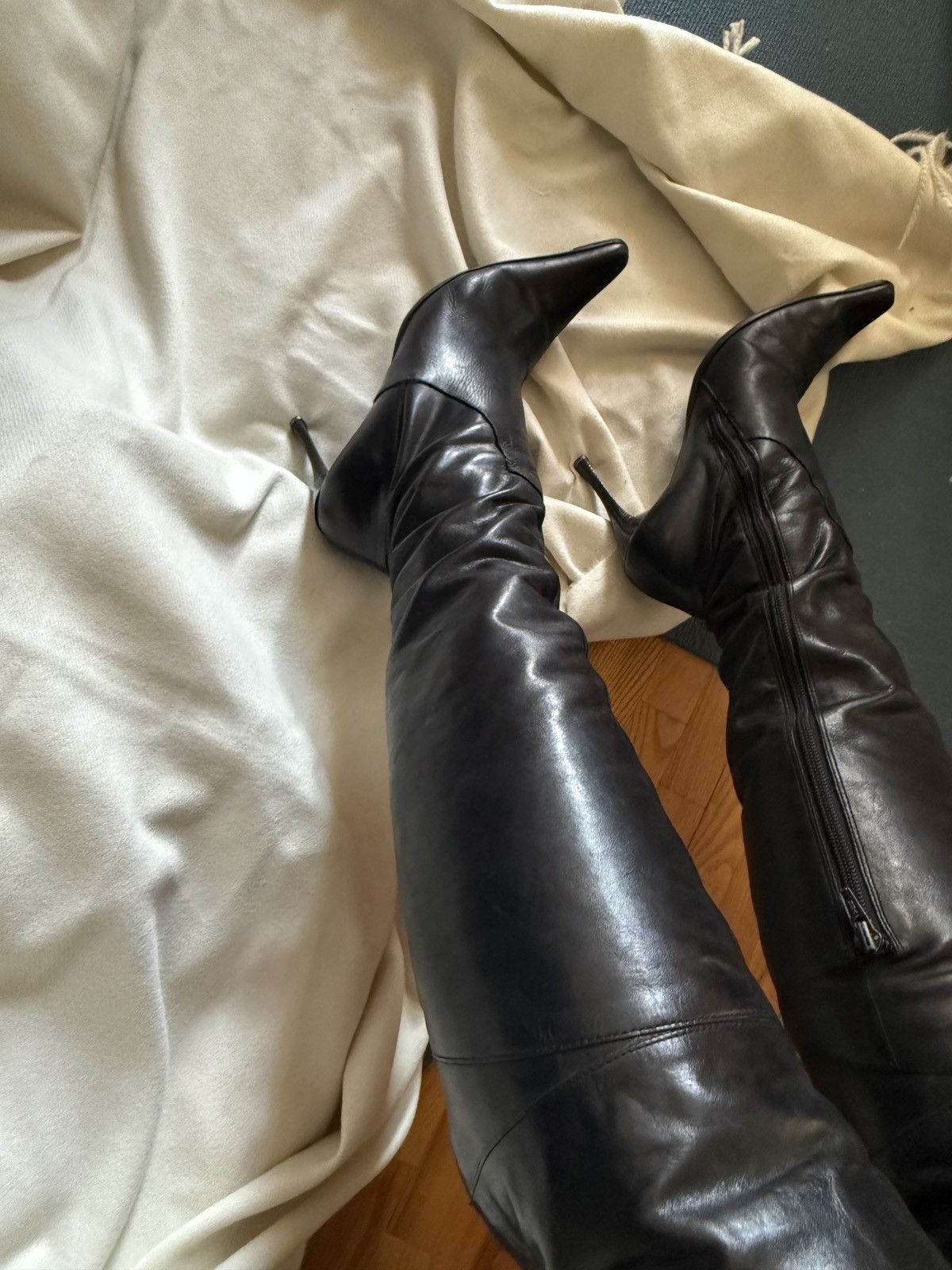 Bronx and Banco Bronx leather heels 38 eu Size US 7 / IT 37 - 3 Thumbnail
