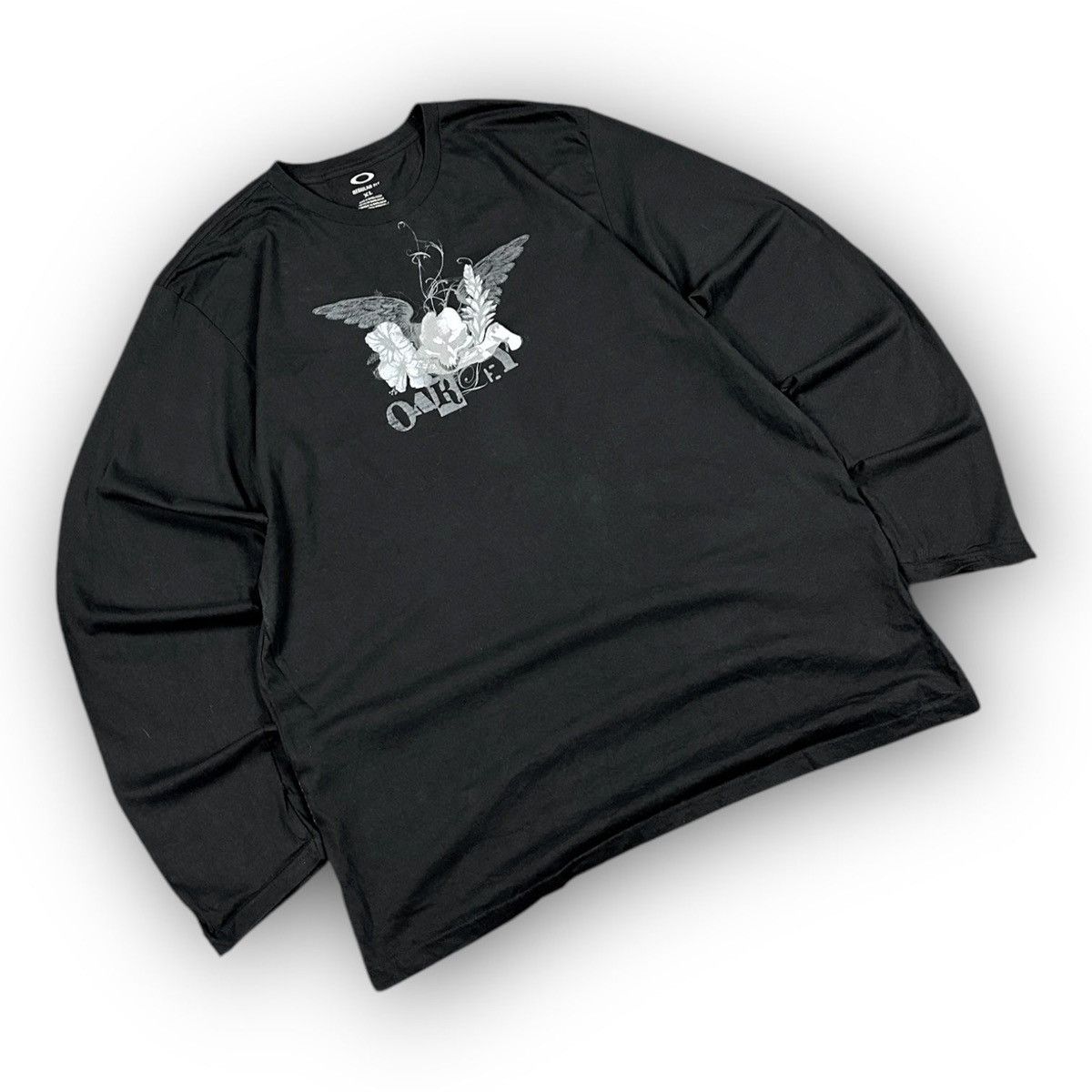 Oakley Oakley Vintage Grunge Angel Longsleeve T-Shirt Size US XL / EU 56 / 4 - 2 Thumbnail