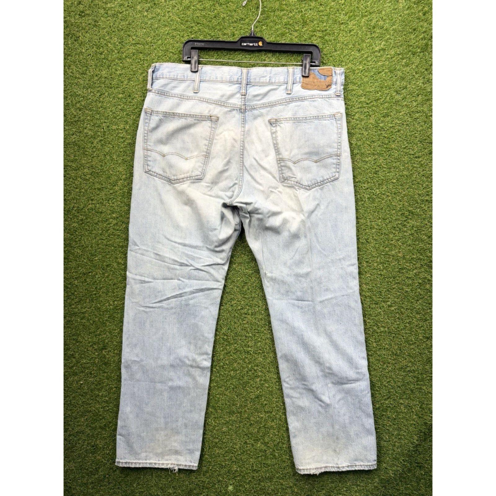 American Eagle Outfitters VINTAGE American Eagle Jeans Mens 36x30 Relaxed Straight Stretch Cotton Denim Blue Casual 2000s Men's Size US 36 / EU 52 - 2 Thumbnail