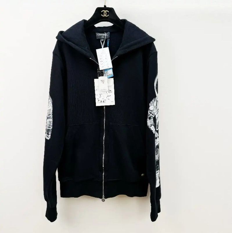 Chanel Chanel Men's Black Long Sleeve Cardigan 0089 Size US M / EU 48-50 / 2 - 1 Thumbnail