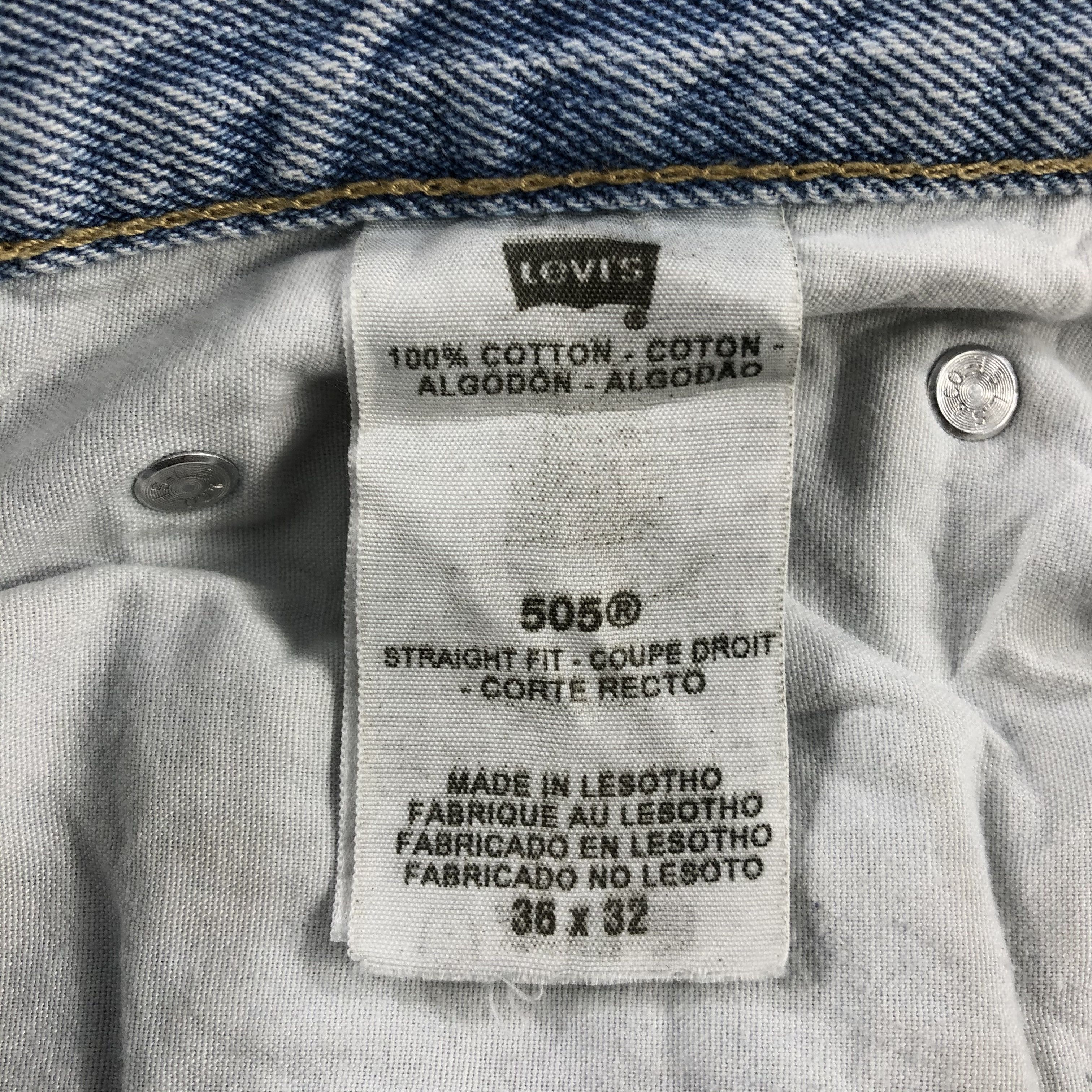 Levi's Vintage Light Wash Levis 505 Jeans-J2125 Size US 38 / EU 54 - 10 Thumbnail