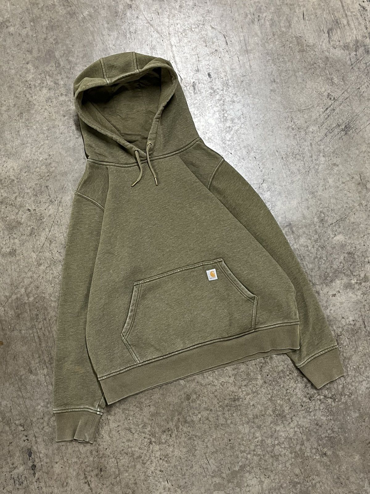 Carhartt × Vintage Carhartt earth tone green hoodie boxy skater streetwear Size US XL / EU 56 / 4 - 2 Thumbnail