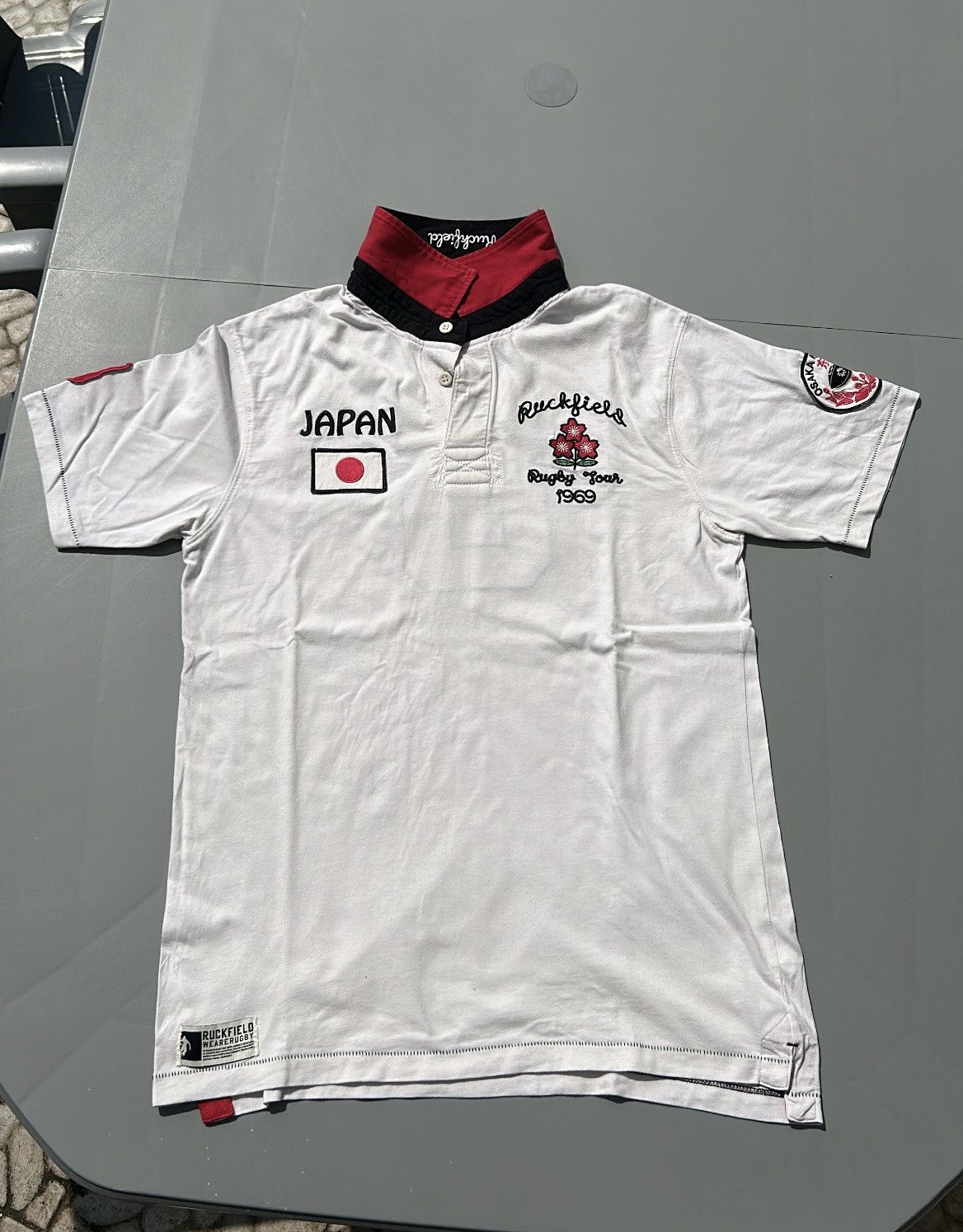 Japanese Brand × Vintage Japan Vintage Polo - Size Large Size US L / EU 52-54 / 3 - 1 Thumbnail