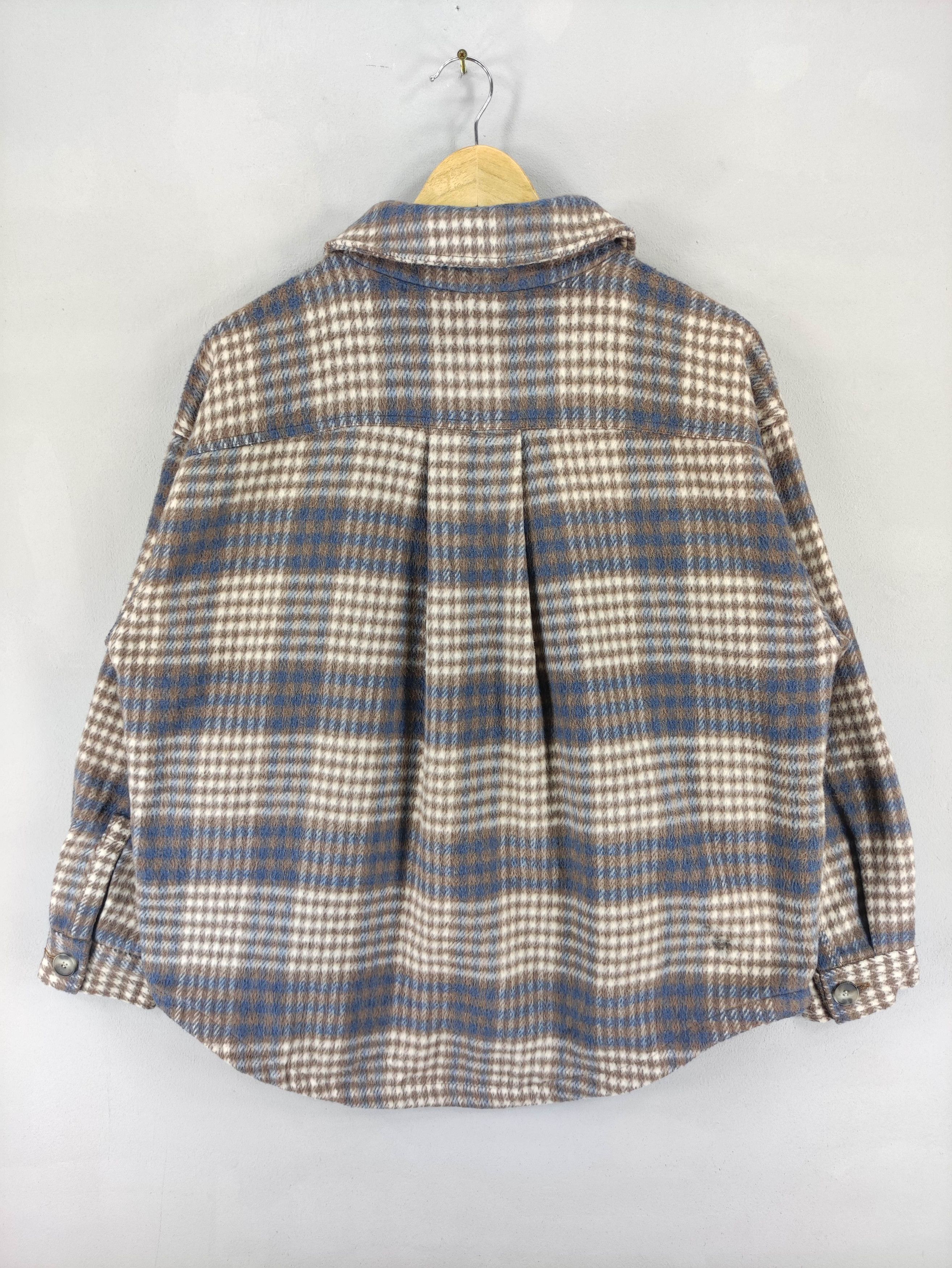 Japanese Brand Vintage Rag Machine Jacket Flannel Button Up Size M / US 6-8 / IT 42-44 - 7 Thumbnail