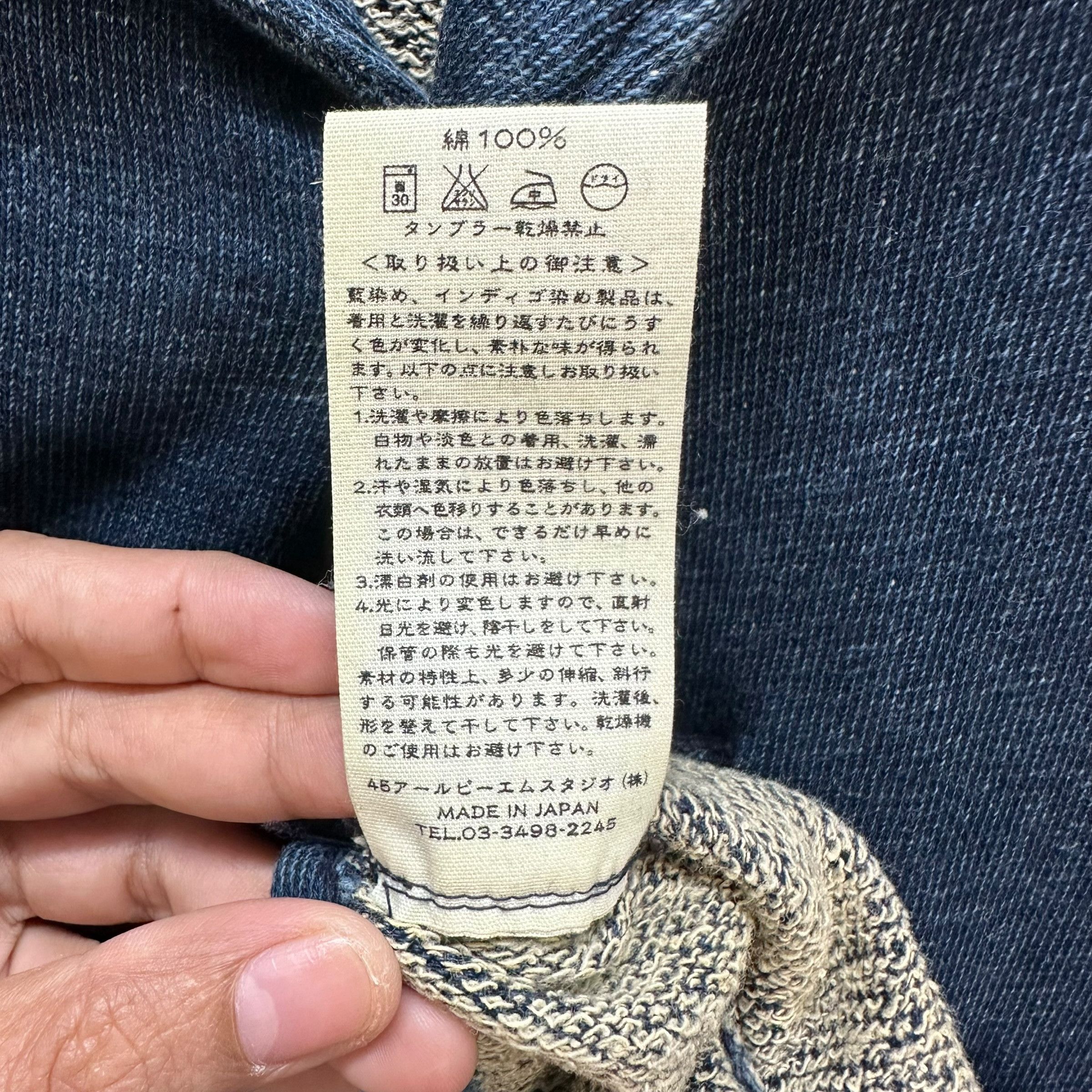 45rpm 45rpm Made In Japan Indigo Casual Jacket #A52-1206 Size S / US 4 / IT 40 - 9 Thumbnail