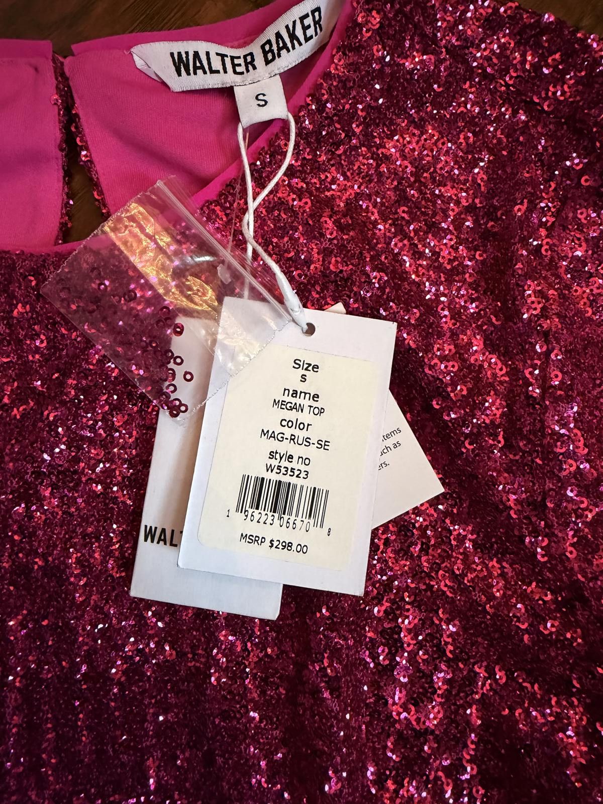 Other Walter Baker Milly Megan Top Magenta Rush Size S / US 4 / IT 40 - 3 Thumbnail