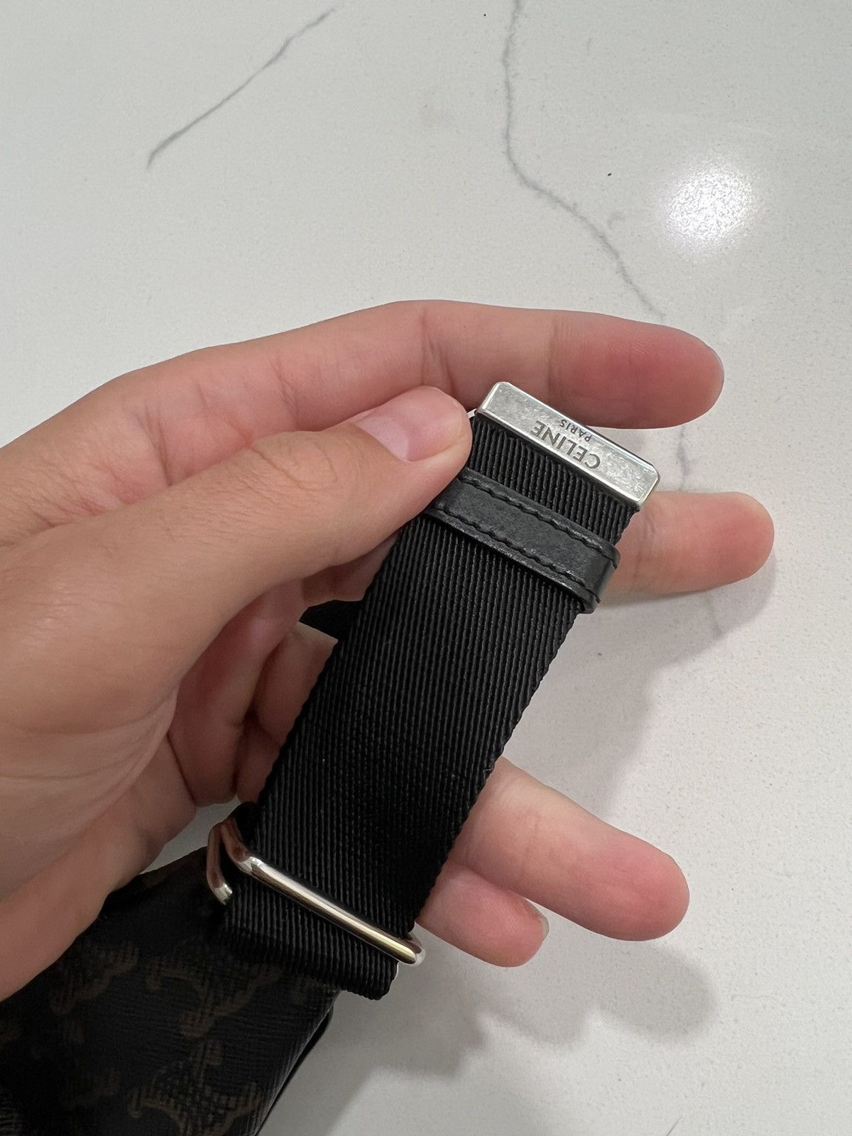 Celine × Hedi Slimane Triomphe Monogram Belt bag Size ONE SIZE - 4 Thumbnail