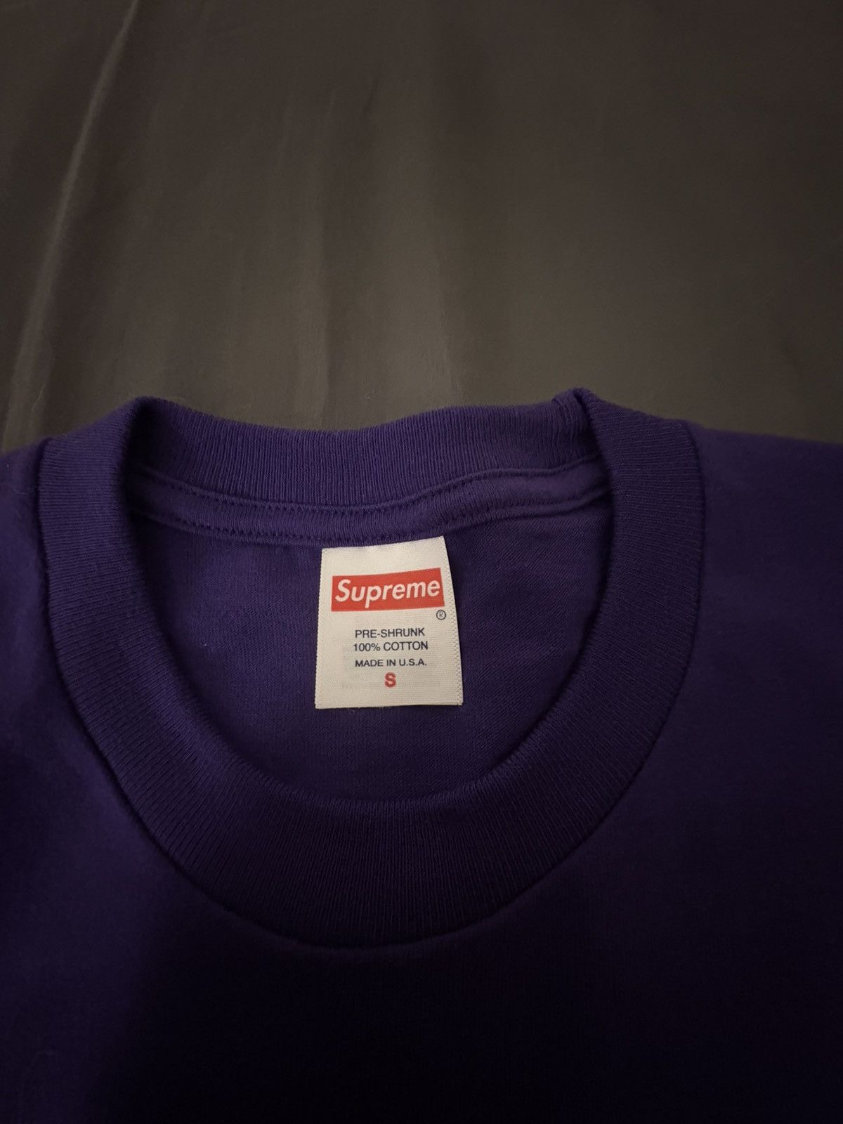 Supreme Blank purple supreme t shirt Size US S / EU 44-46 / 1 - 2 Thumbnail