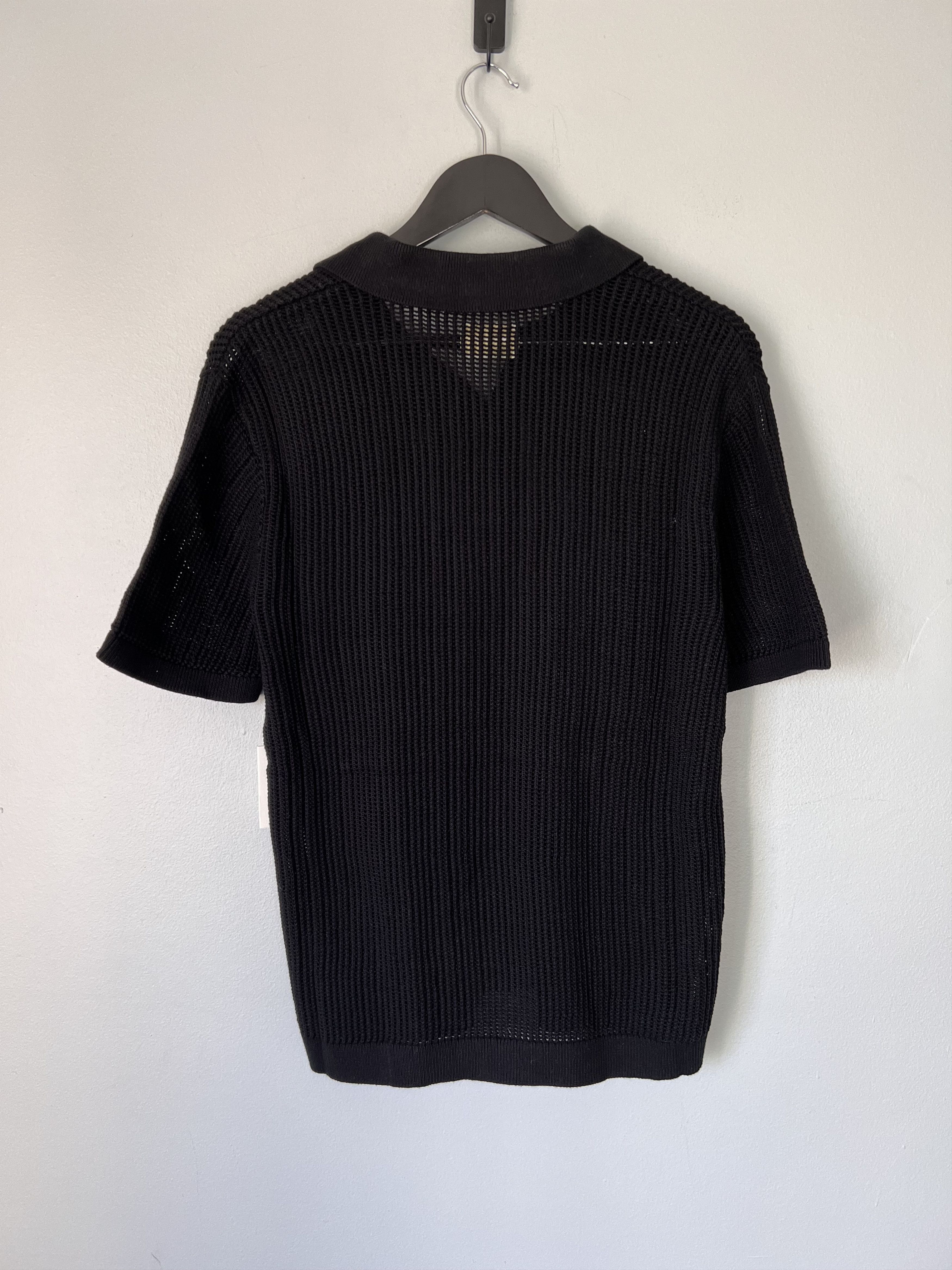 Aime Leon Dore Aime Leon Dore Mesh Knit Polo in Black Size US M / EU 48-50 / 2 - 5 Thumbnail