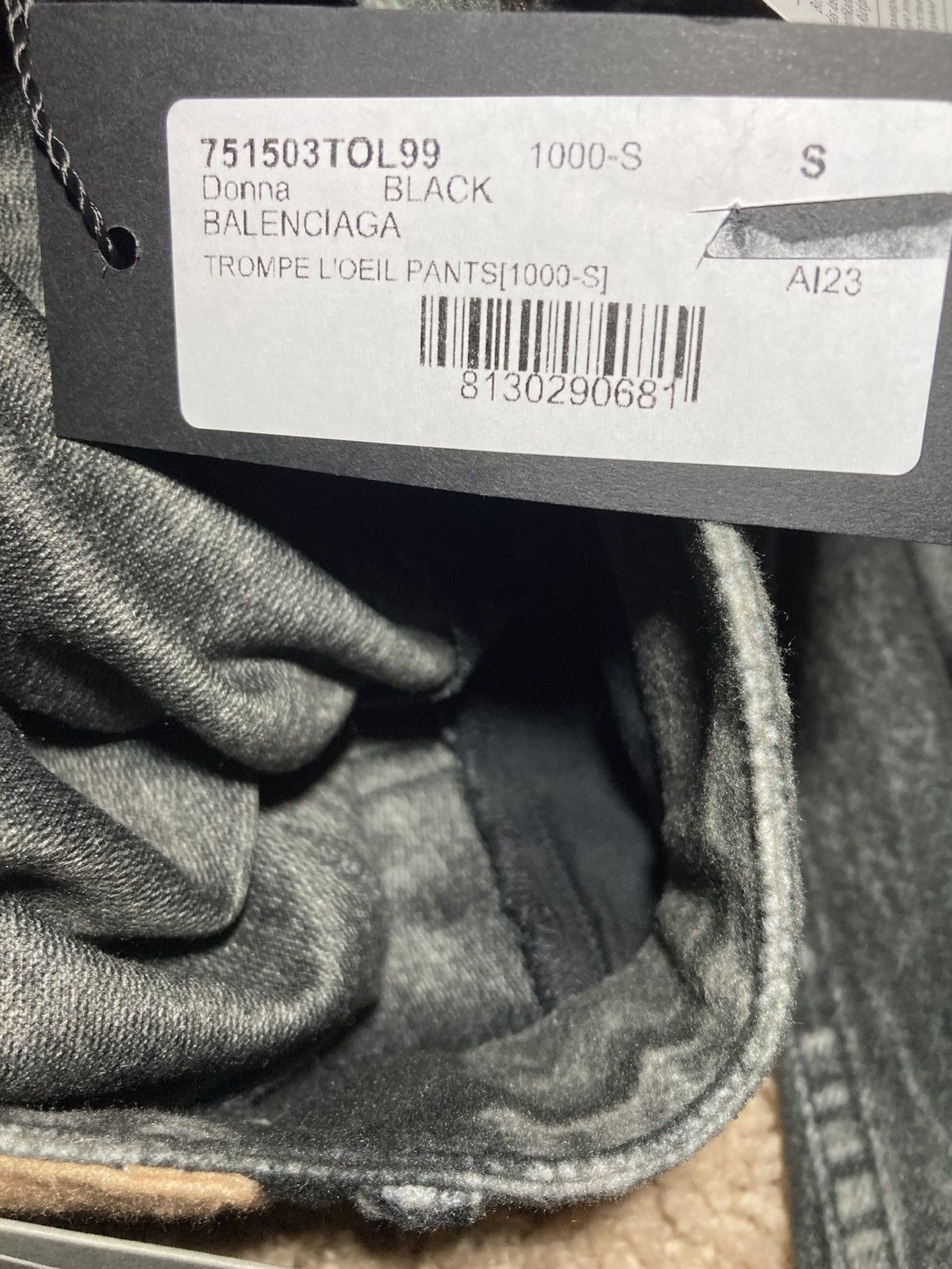 Balenciaga New SS23 Balenciaga Trompe L'oeil Flare Jeans Sweats 2023 S Size US 30 / EU 46 - 7 Thumbnail