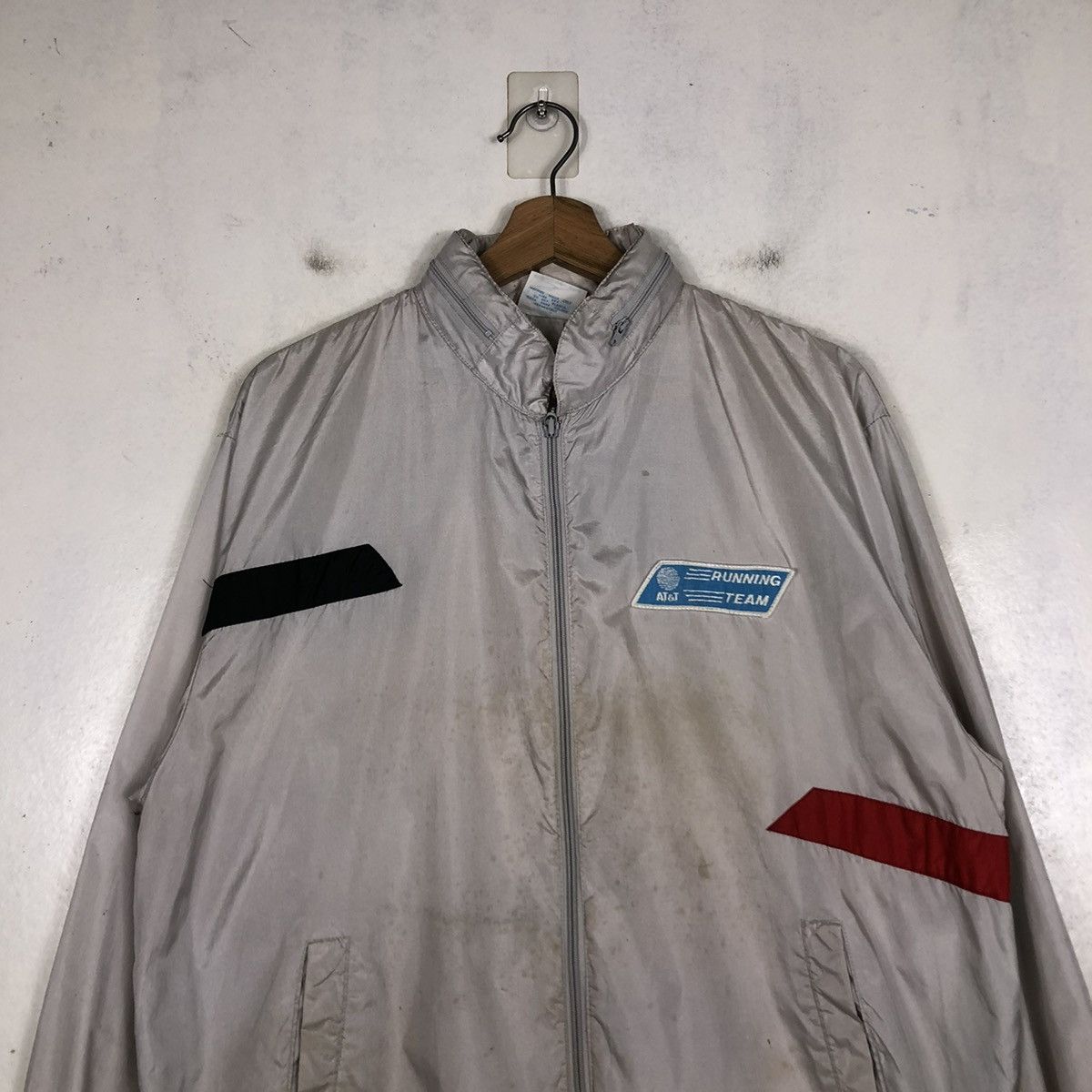 Adidas 📌VINTAGE ADIDAS ZIPPER JACKET RUNNING TEAM AT&T BIG LOGO Size US L / EU 52-54 / 3 - 4 Thumbnail