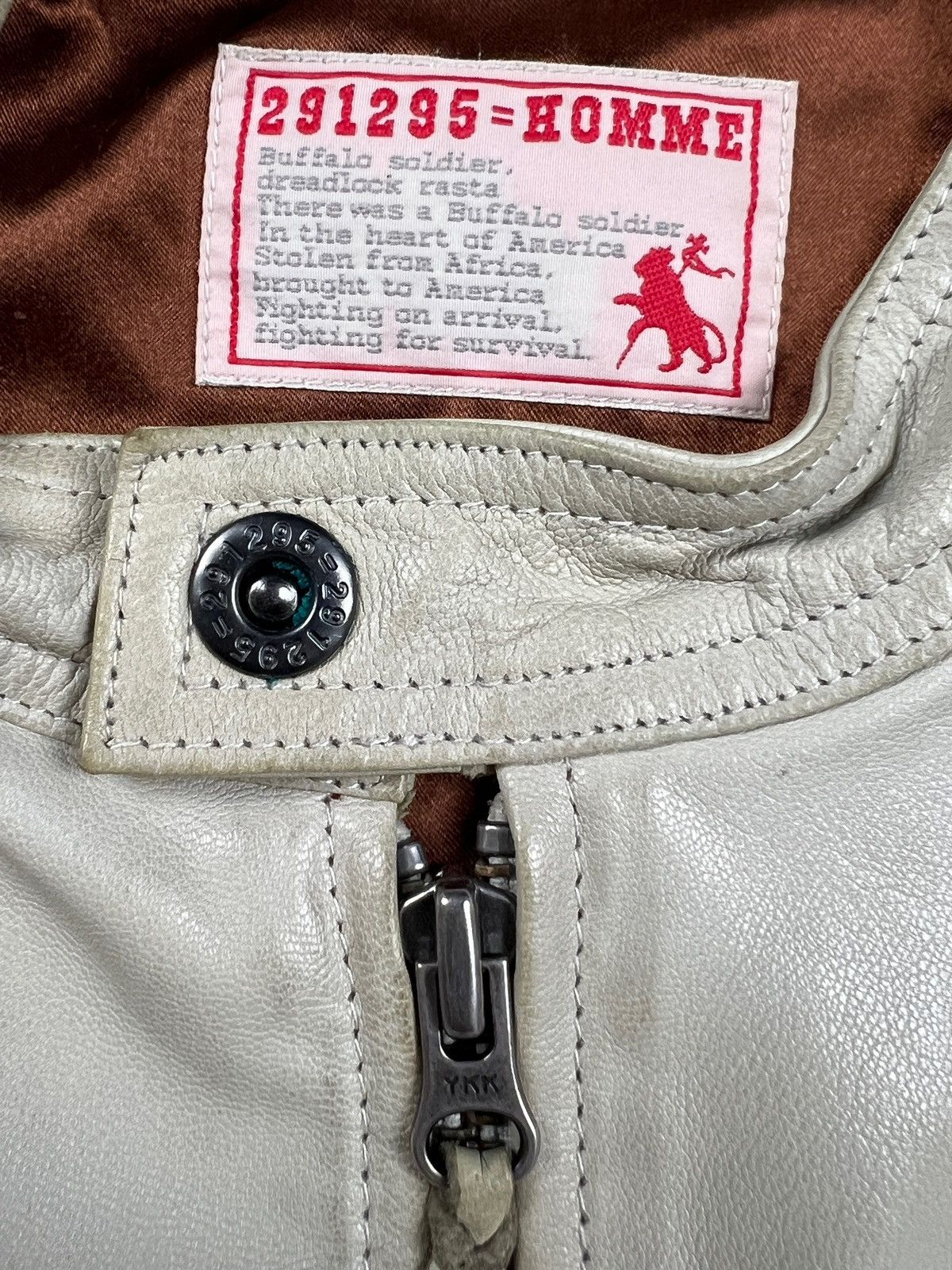 291295=Homme Vintage 291295 Homme Cafe Racer Leather Jacket Size US M / EU 48-50 / 2 - 11 Thumbnail