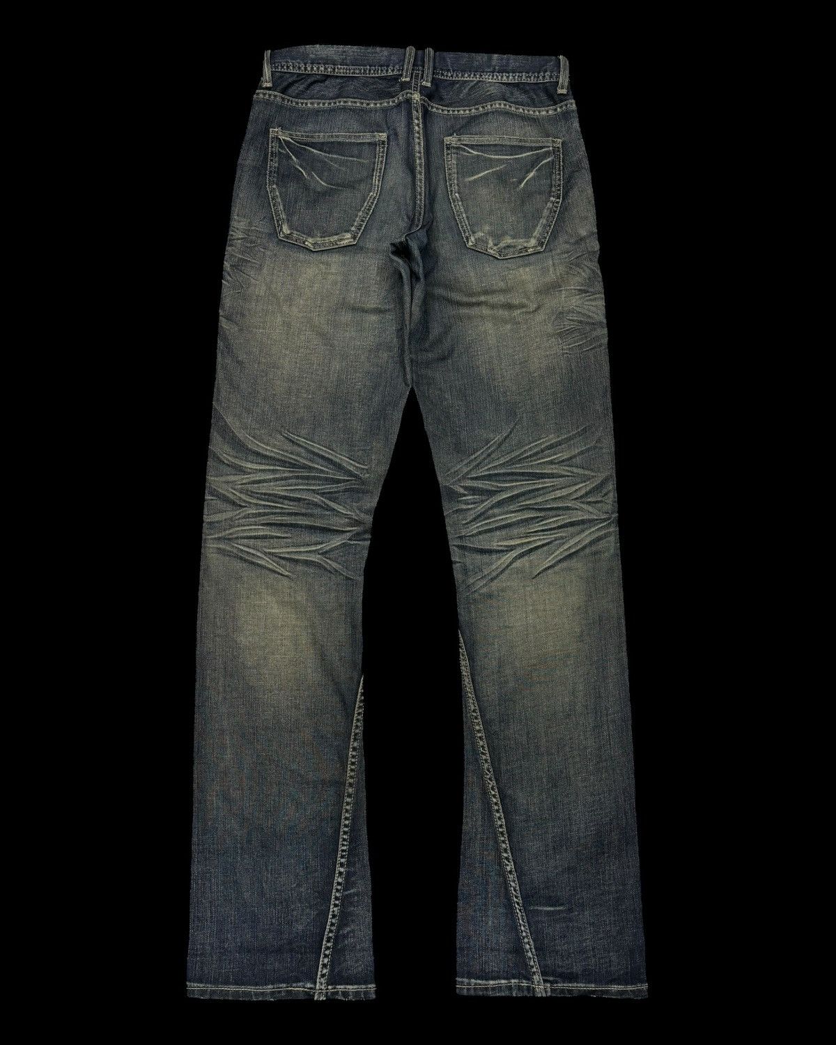 Kapital Flare Jeans Rusty Michel Klein Clawmark Twist Denim Jeans Size US 31 - 8 Thumbnail