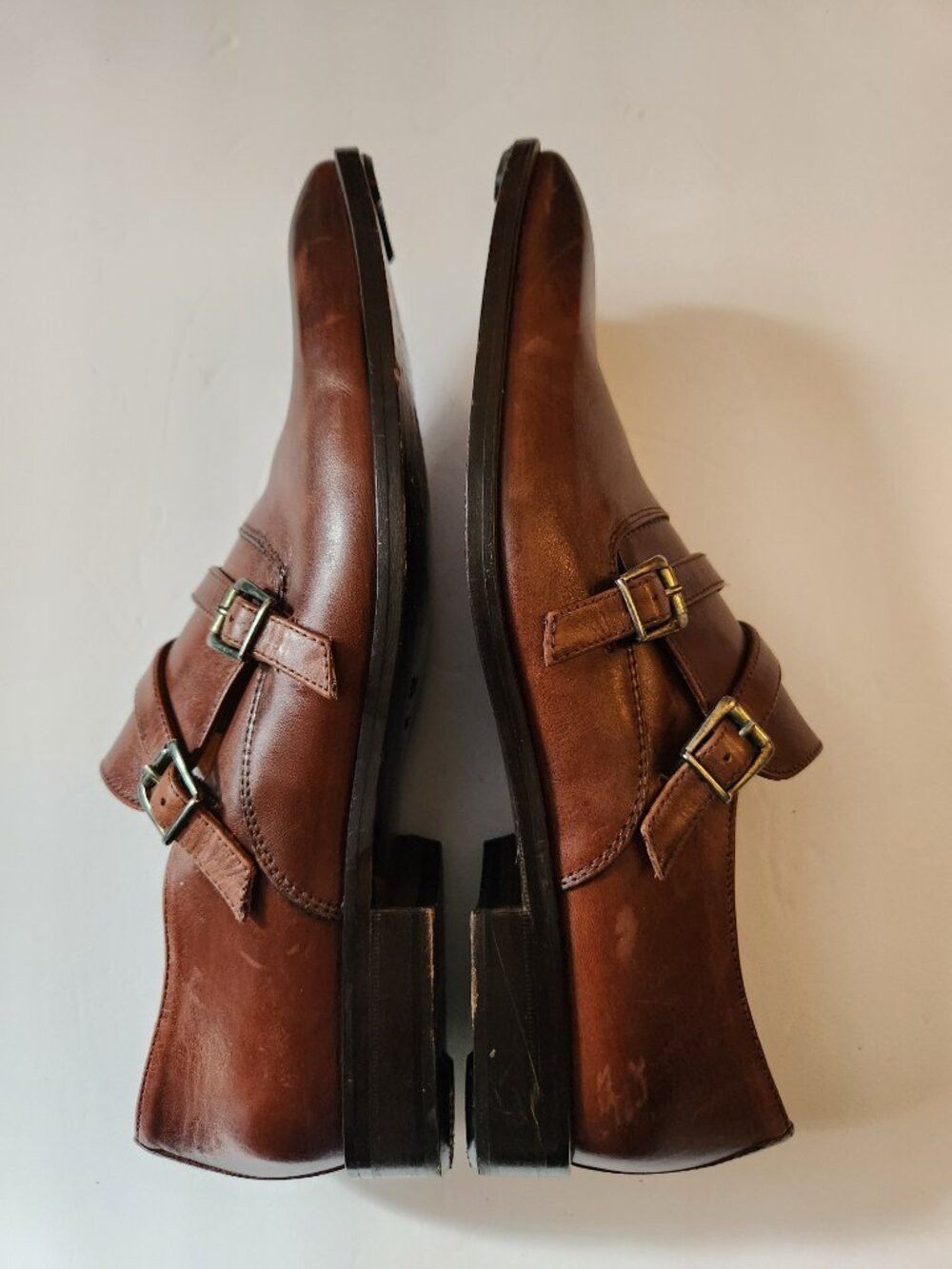 Mercanti Fiorentini Mercanti fiorentini men's brown leather dress shoes 10M Size US 10 / EU 43 - 11 Thumbnail