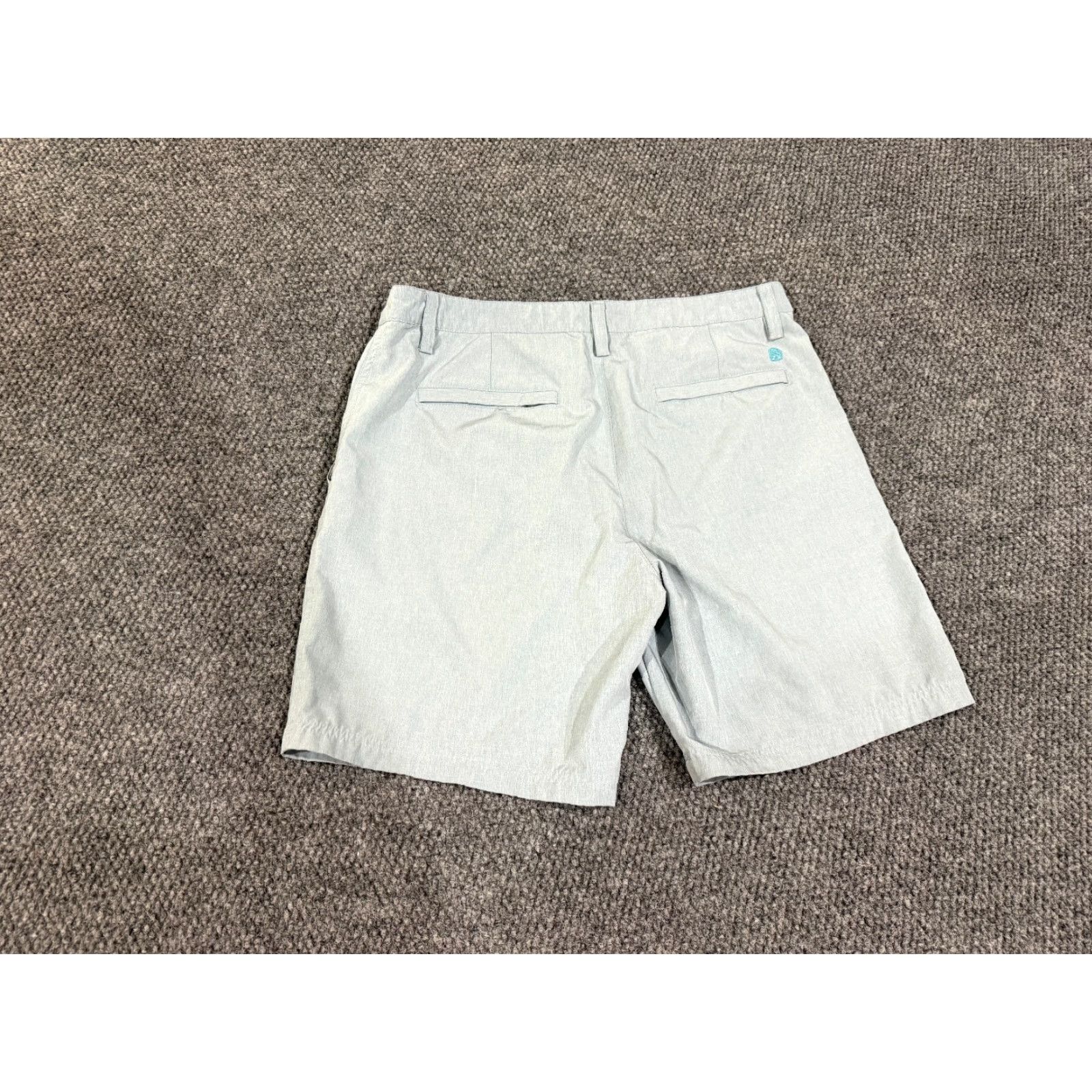 Tori Richard Tori Richard Shorts Mens 34 Light Blue Casual Stretch Flat Front Summer Blue Cotton Chino Pockets Size US 34 / EU 50 - 5 Thumbnail