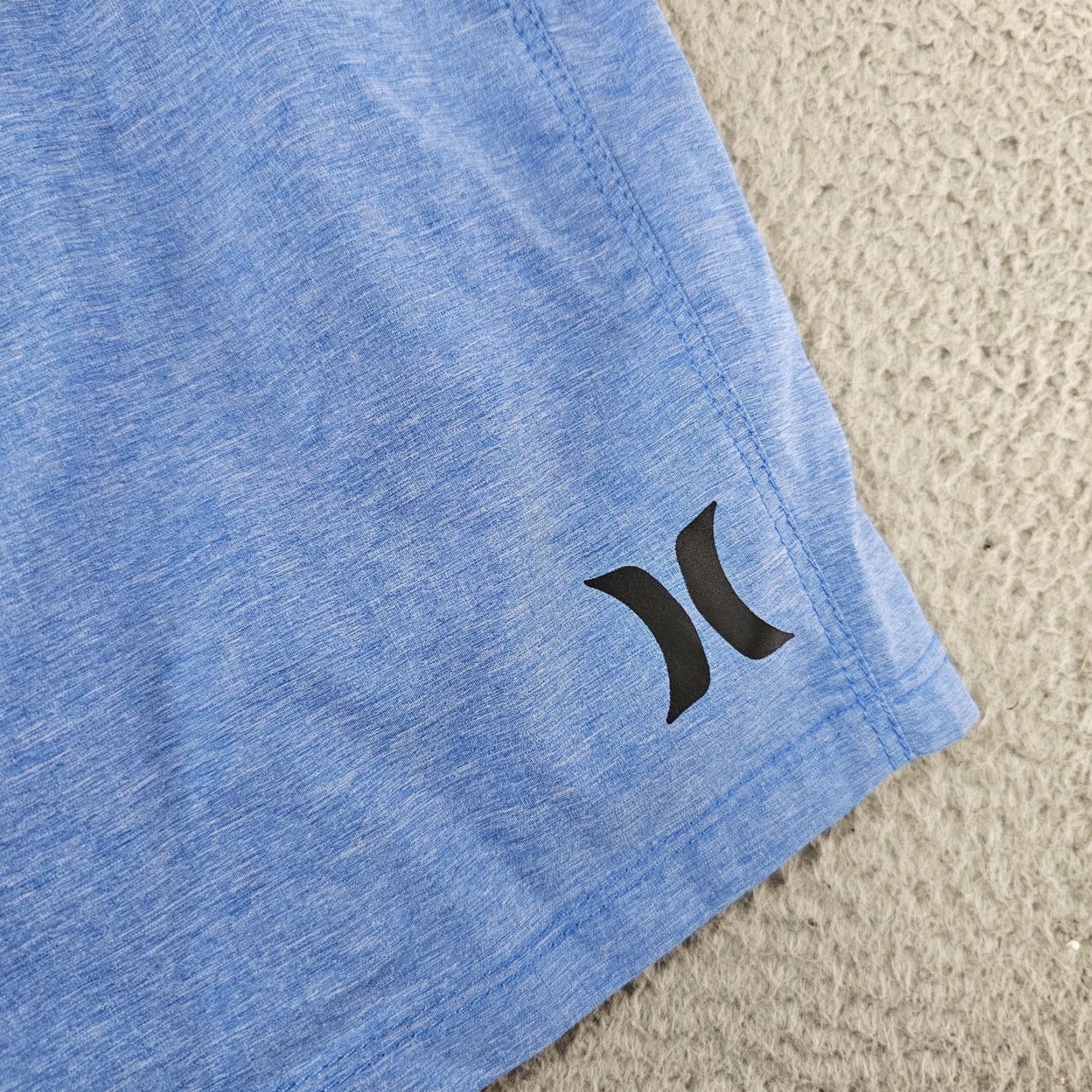 Hurley Hurley Board Shorts Mens 40 Blue Heather Surf Swim Trunks Back Pocket Drawstring Size US 40 / EU 56 - 2 Thumbnail