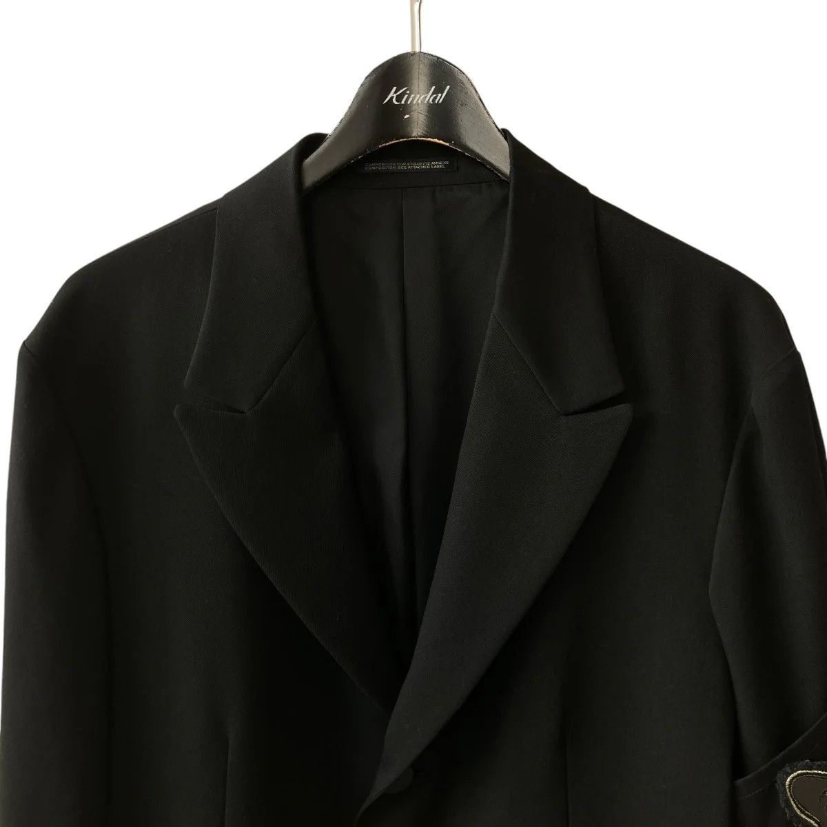 Yohji Yamamoto Yohji Yamamoto pour homme 20AW Unbalanced Jacket with Patch Size US M / EU 48-50 / 2 - 3 Thumbnail