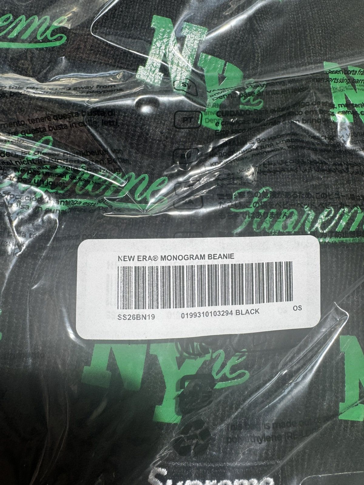 Supreme Supreme x New Era® Monogram Beanie Size ONE SIZE - 5 Thumbnail