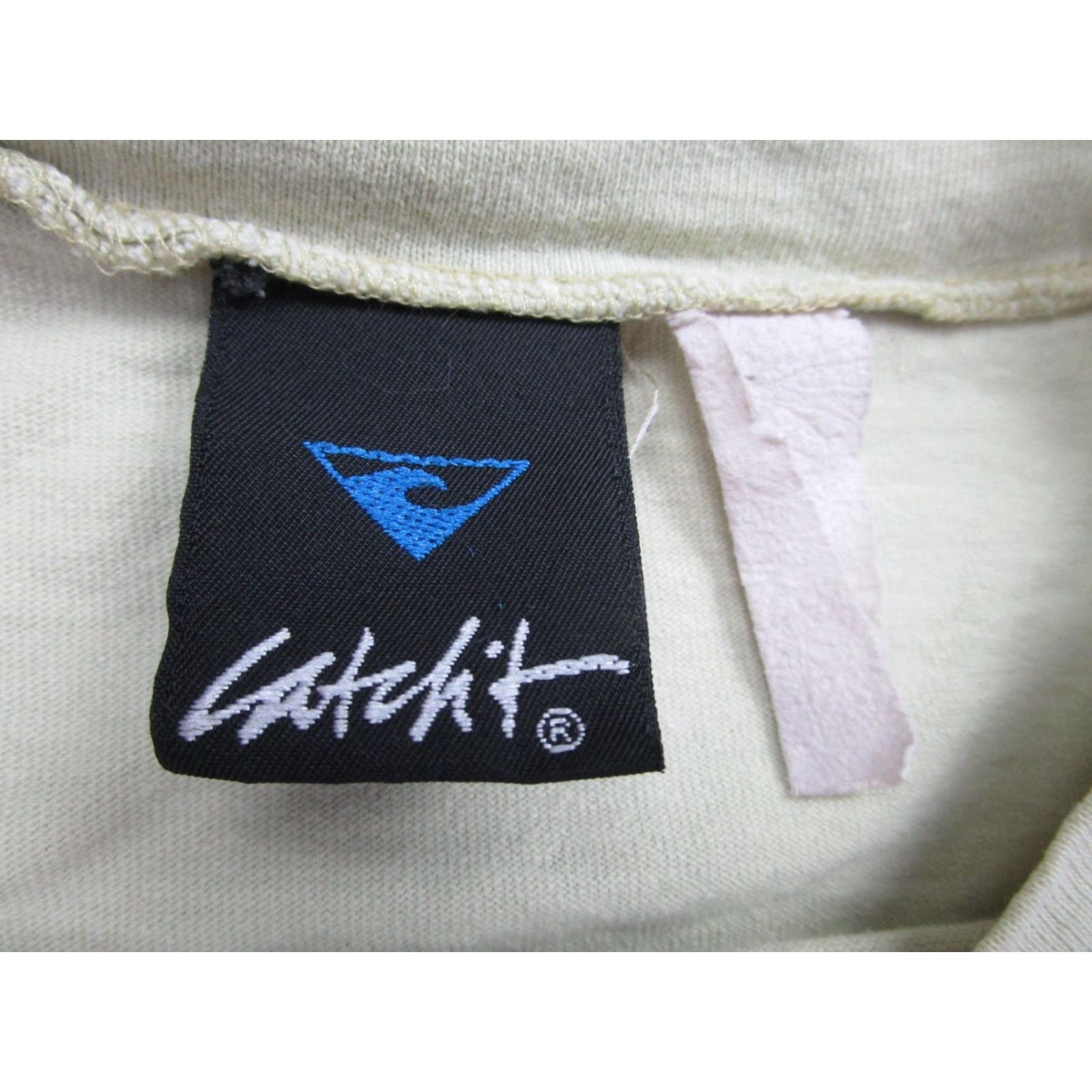 Vintage VINTAGE Catchit Shirt Mens XL Ivory Embroidered Surf Sport 90s Tee Mens XL Vintage Surf Graphic Tee Size US XL / EU 56 / 4 - 6 Thumbnail
