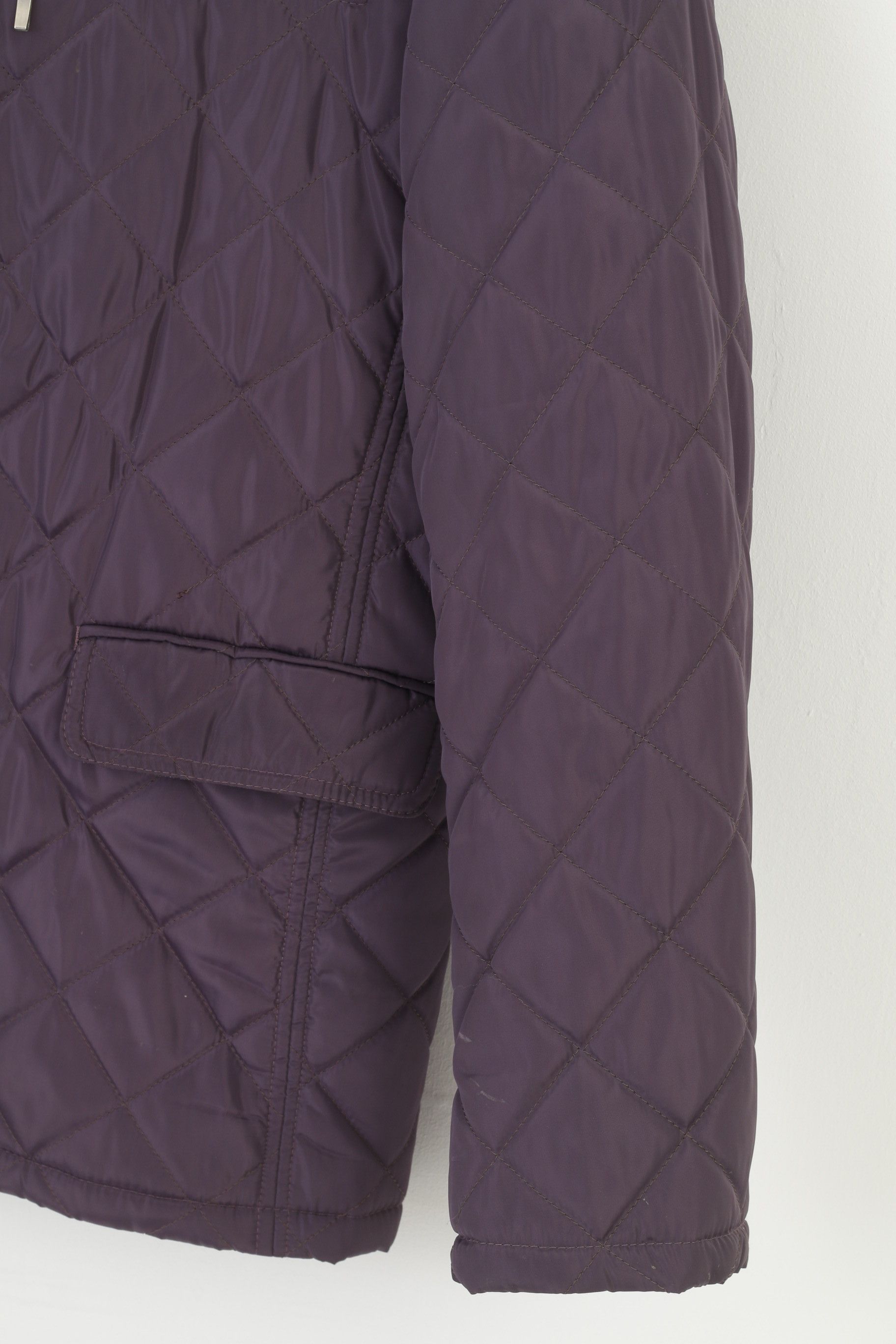 Vintage Kubenz Men 52 L Jacket Purple Snap Buttons Padded 1487 Size US L / EU 52-54 / 3 - 3 Thumbnail