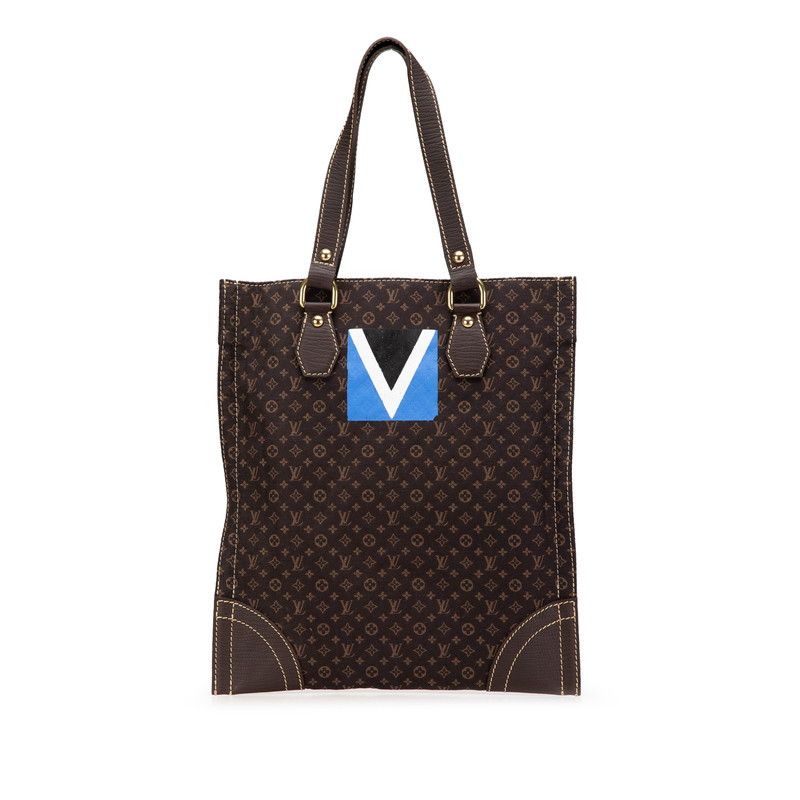 Louis Vuitton Louis Vuitton Monogram Mini Initial Tangier Tote Bag Brown M40023 Canvas Tote Bag M40023, Women's