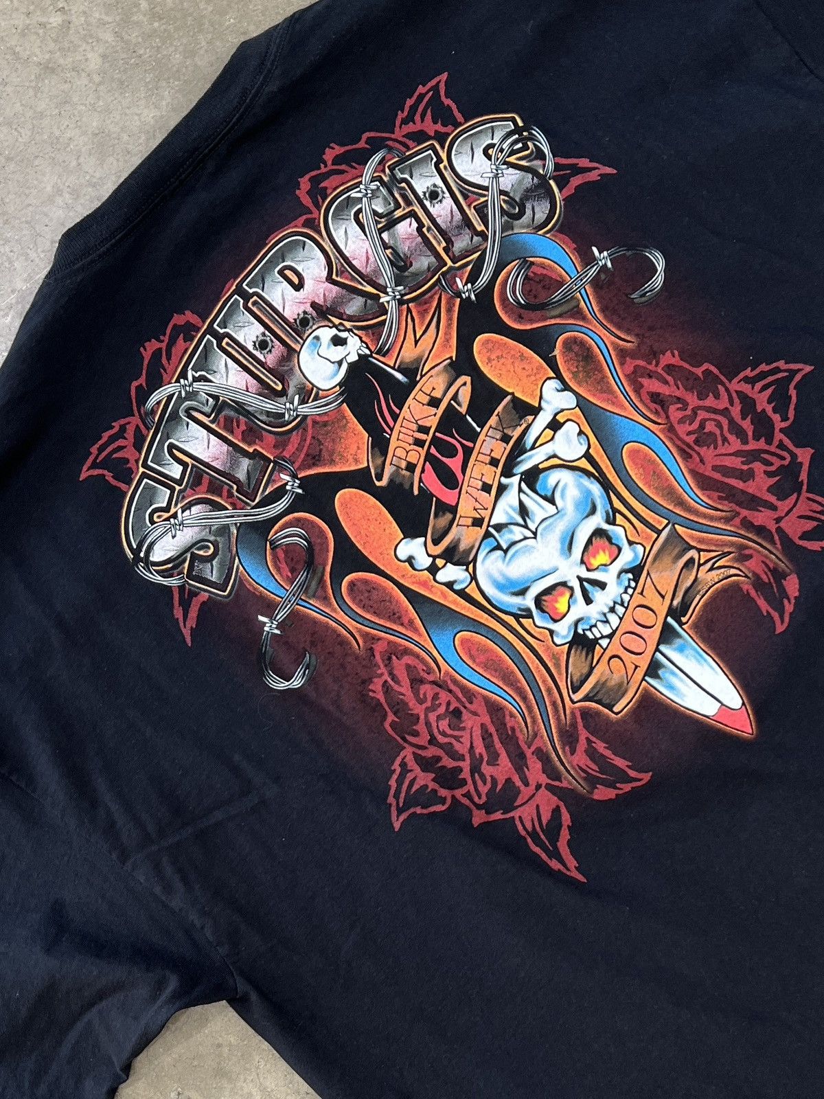 Harley Davidson Vintage 2007 Sturgis Bike Week American Motorcycle Tee 3XL Size US XXL / EU 58 / 5 - 1 Thumbnail