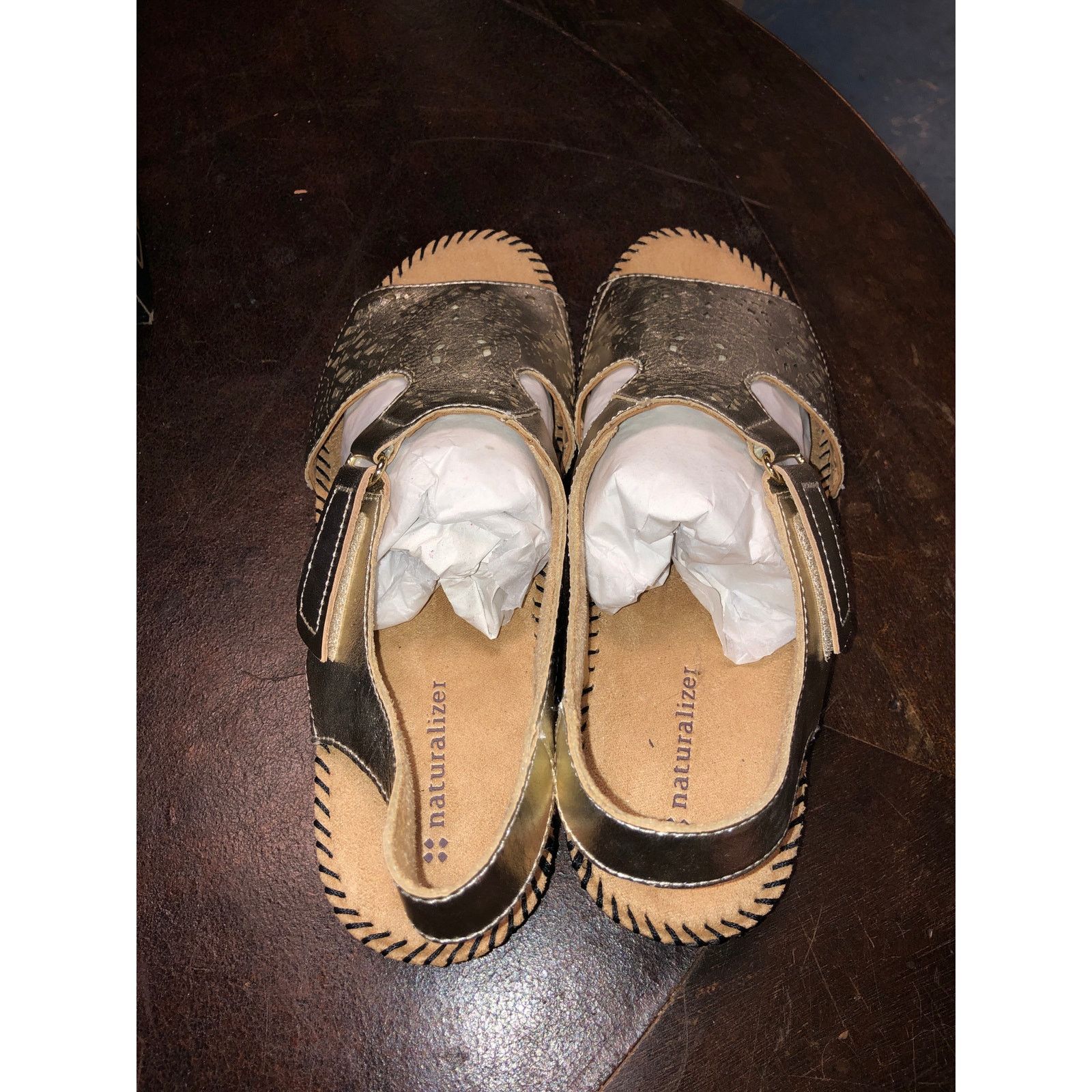 Naturalizer Naturalizer Women's Gold Slingback Sandal Size US 9.5 / IT 39.5 - 2 Thumbnail