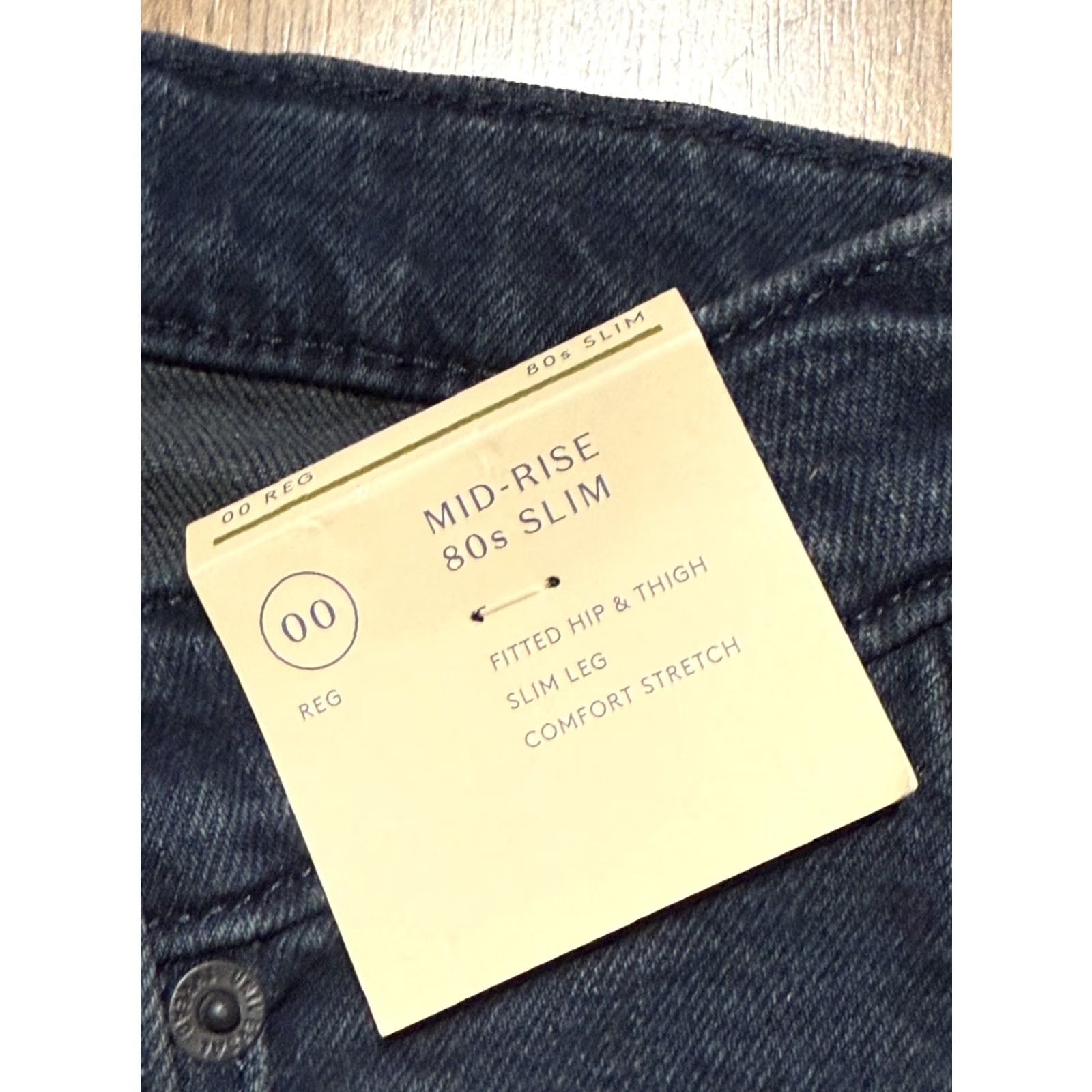 Vintage Universal Thread Jeans Women's 00 Denim Mid Rise Slim 80s 5-Pocket Blue NWT Jeans Womens Fit Slim Size 24" / US 00 / IT 34 - 4 Thumbnail