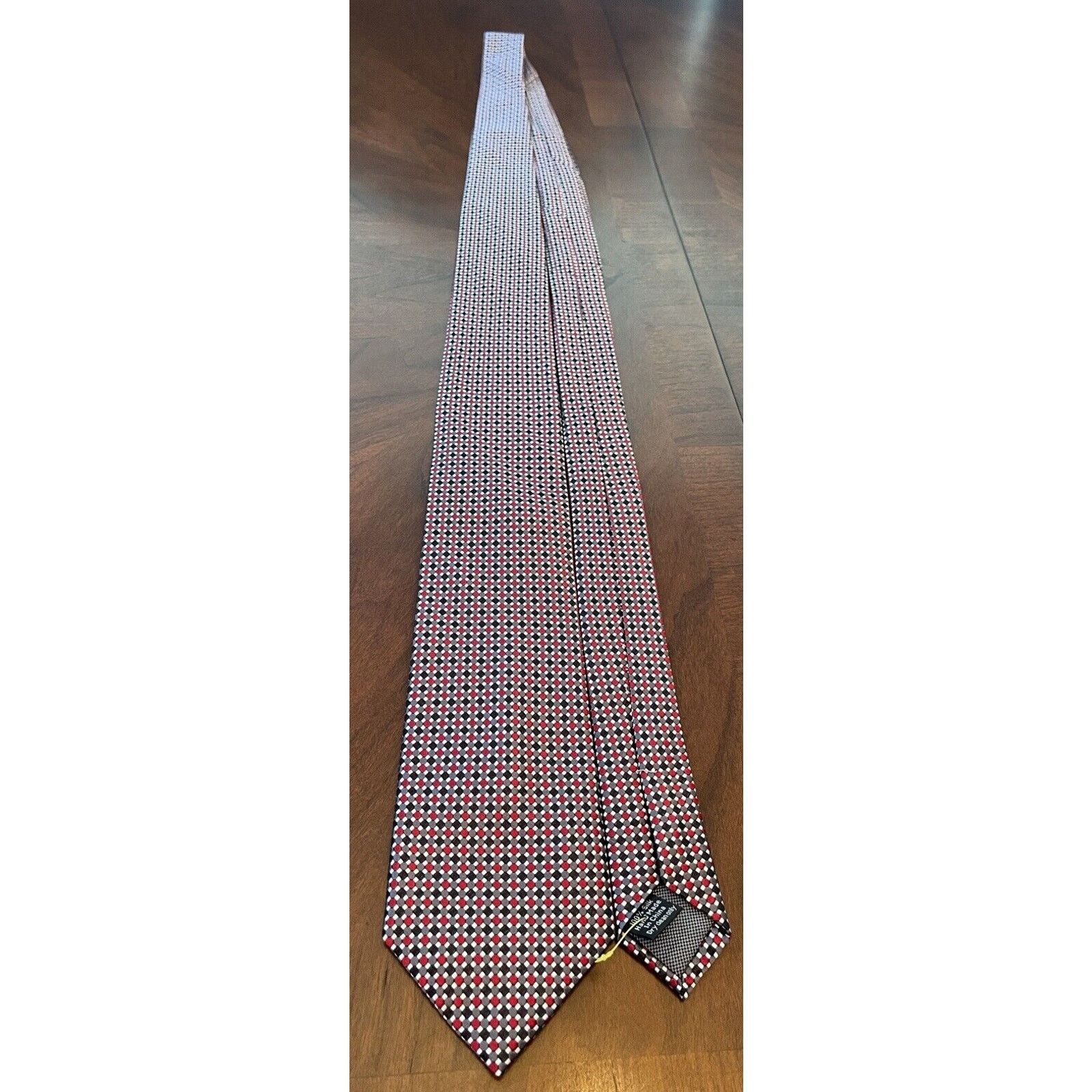 Pronto Uomo Pronto Uomo Couture Red Gray Hand Made Silk Made In China Size ONE SIZE - 3 Thumbnail