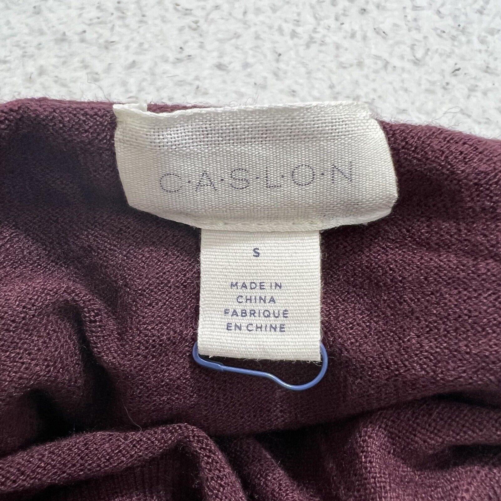 Nordstrom Caslon Women's Small Wool Blend Maroon Turtleneck Sweater Size S / US 4 / IT 40 - 3 Thumbnail