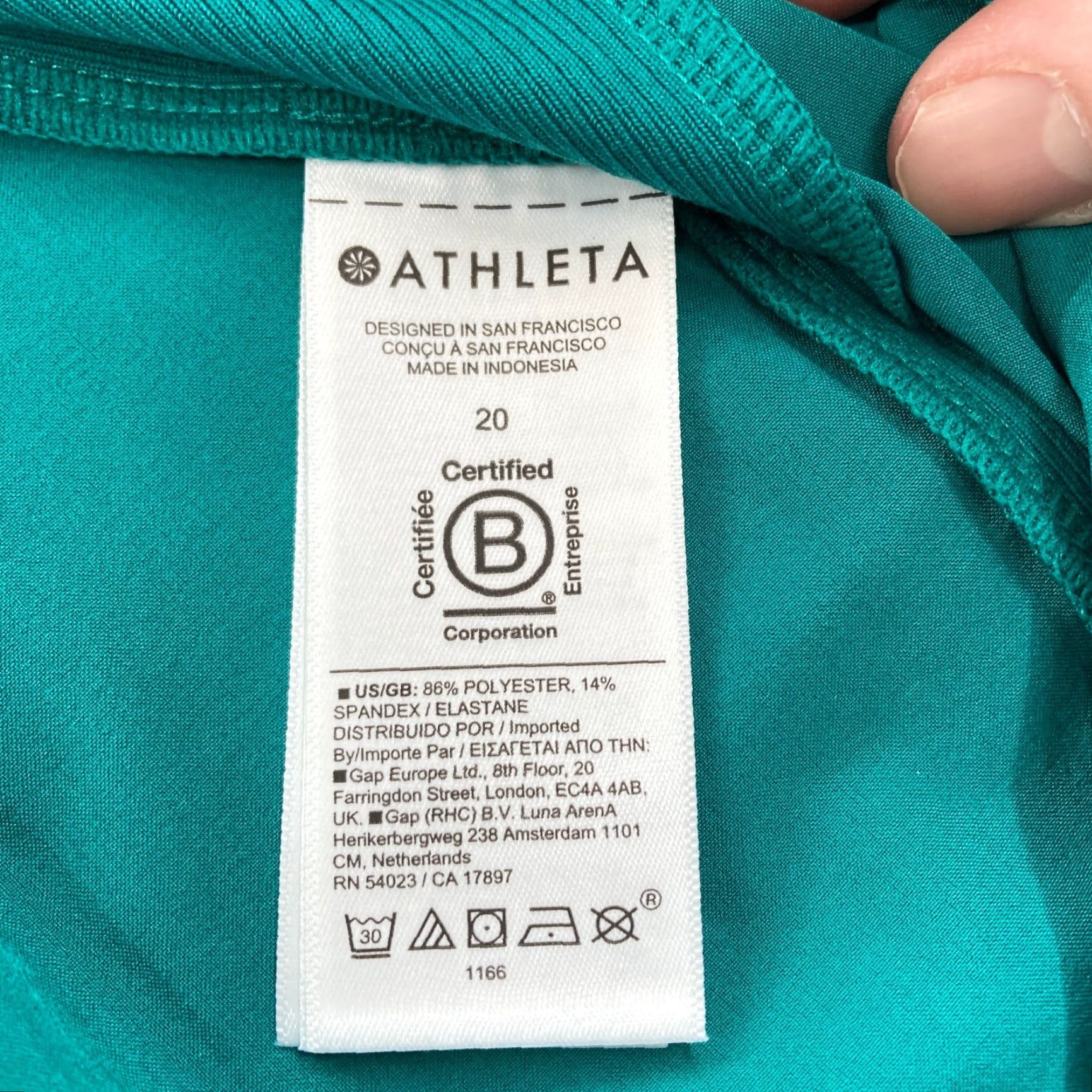 Athleta Athleta Brooklyn Ankle Pants Women's 20 Green Stretch Pull On Taper Preppy Yoga Pants Size 28" / US 6 / IT 42 - 5 Thumbnail