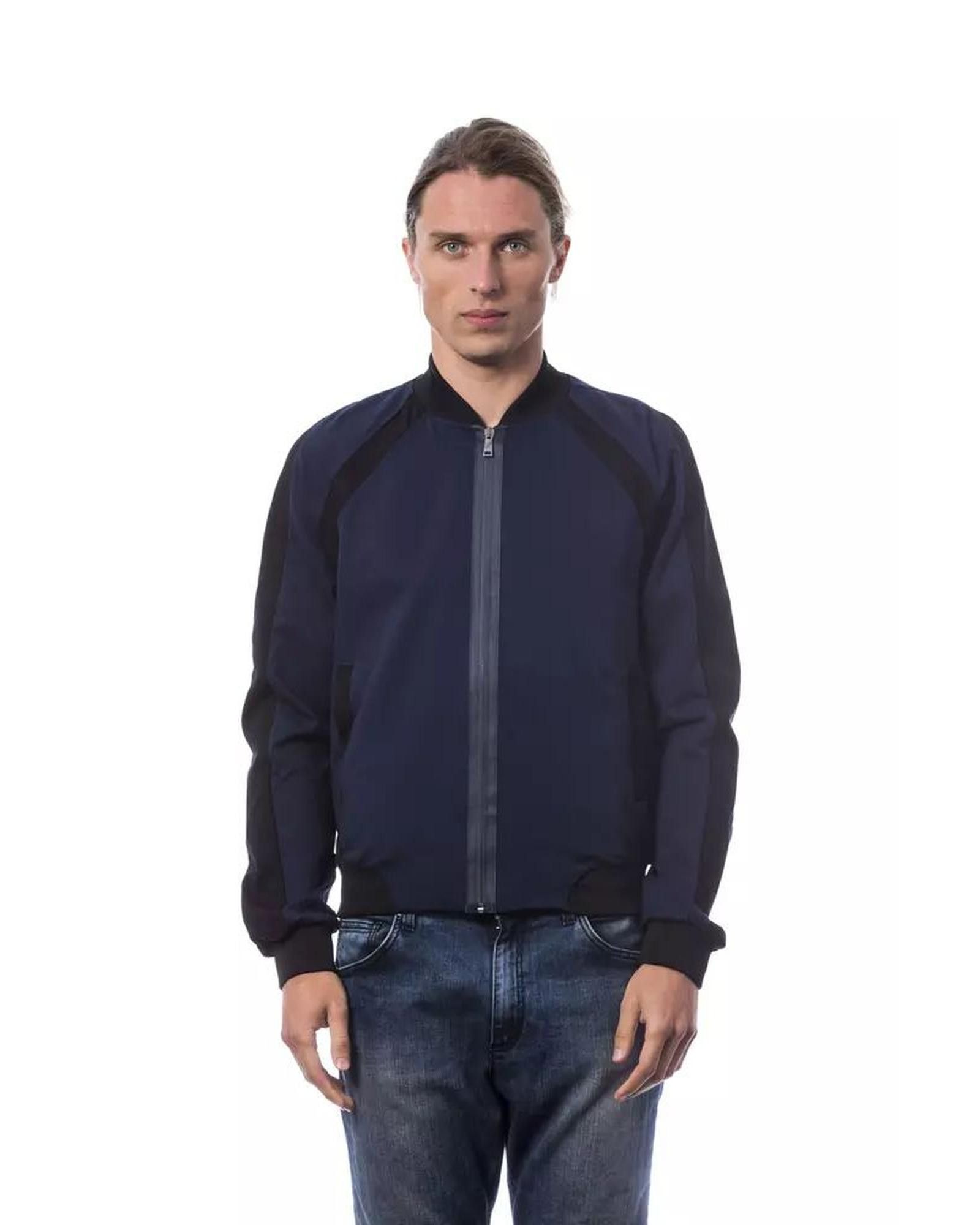image of Verri Viscose Bomber in Blue, Men's (Size XL)