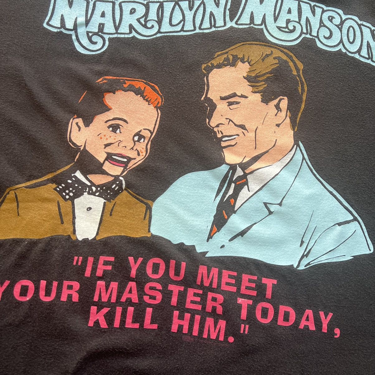 Band Tees ‘90s Marilyn Manson Band Tour Tee Shirt Meet Your Master Size US XL / EU 56 / 4 - 5 Thumbnail